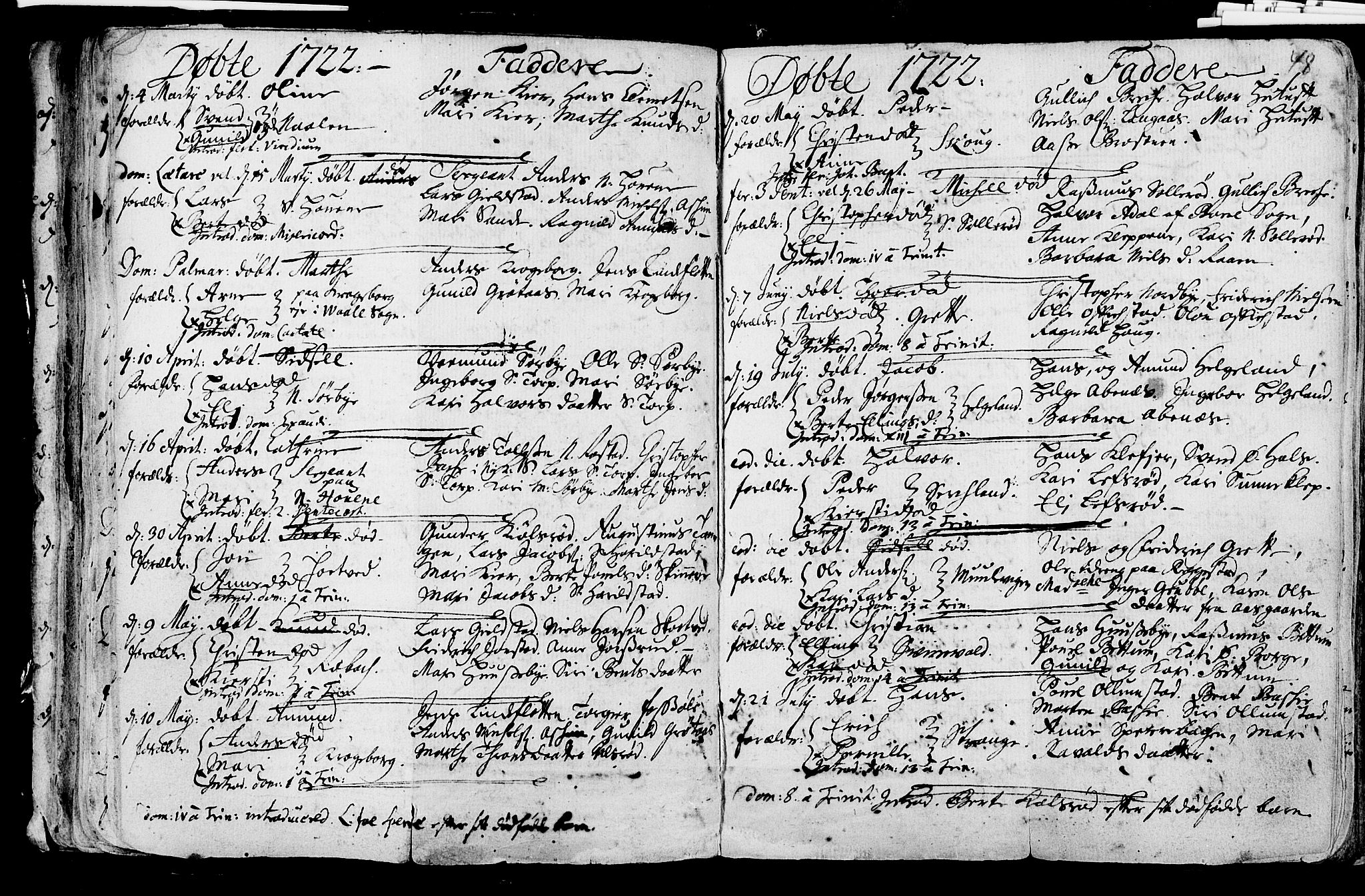 Våle kirkebøker, SAKO/A-334/F/Fa/L0002: Parish register (official) no. I 2, 1705-1732, p. 48