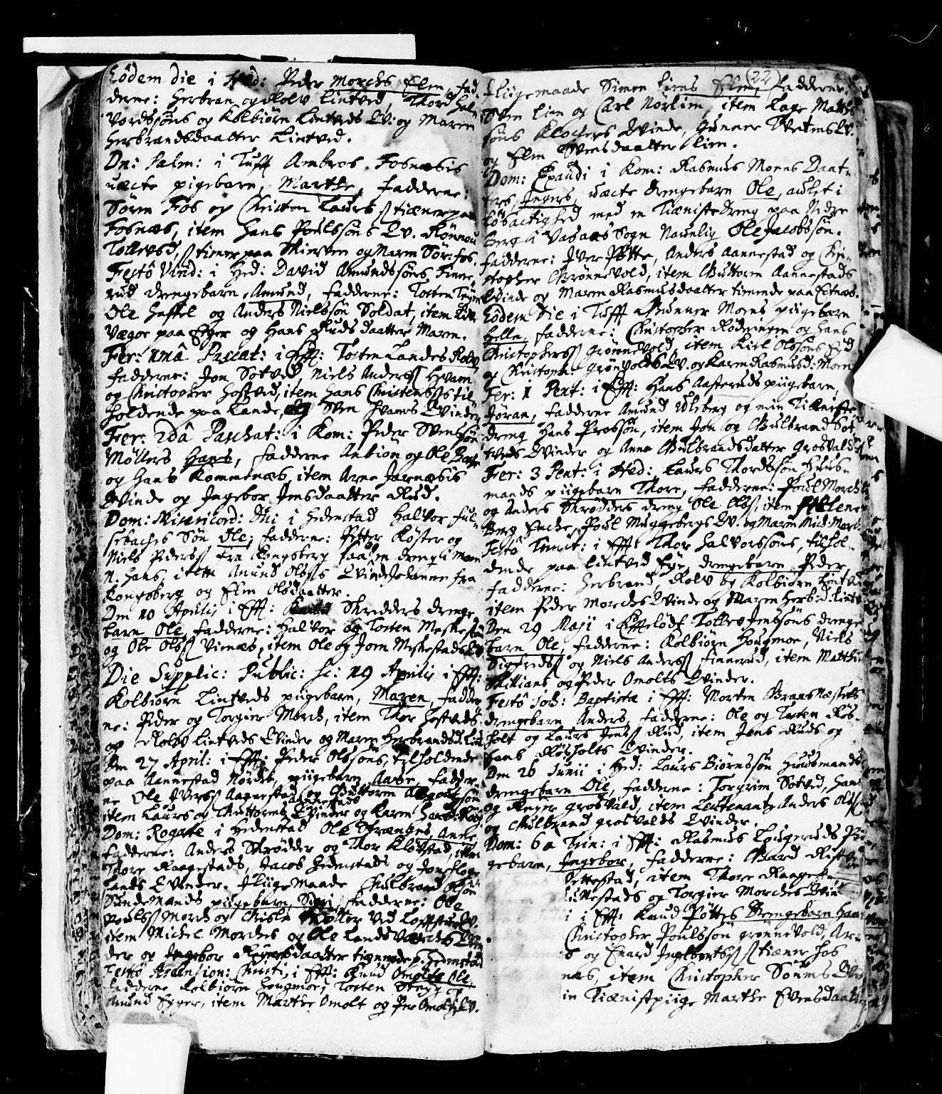 Sandsvær kirkebøker, AV/SAKO-A-244/F/Fa/L0001: Parish register (official) no. I 1, 1665-1725, p. 22