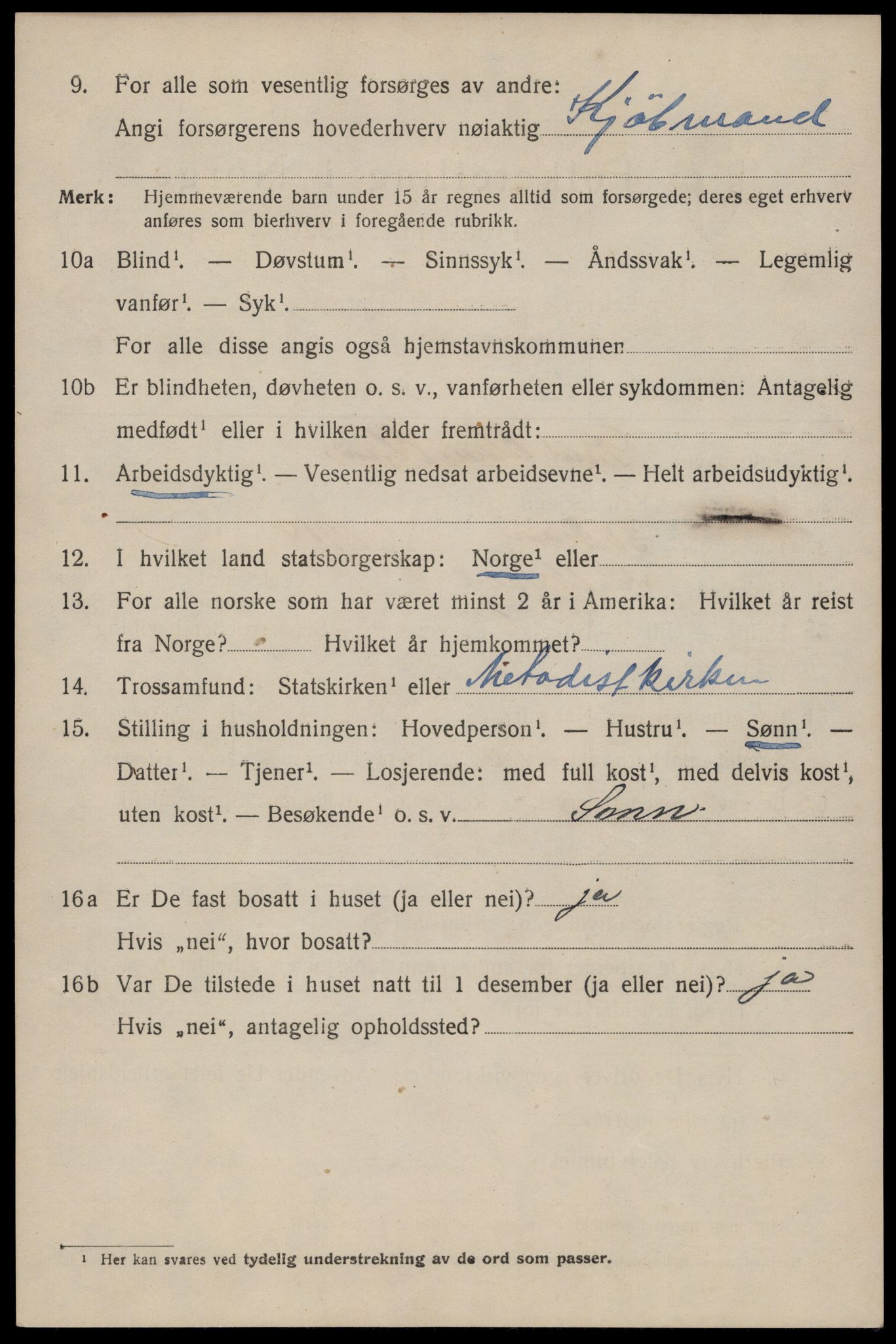 SAST, 1920 census for Stavanger, 1920, p. 95811