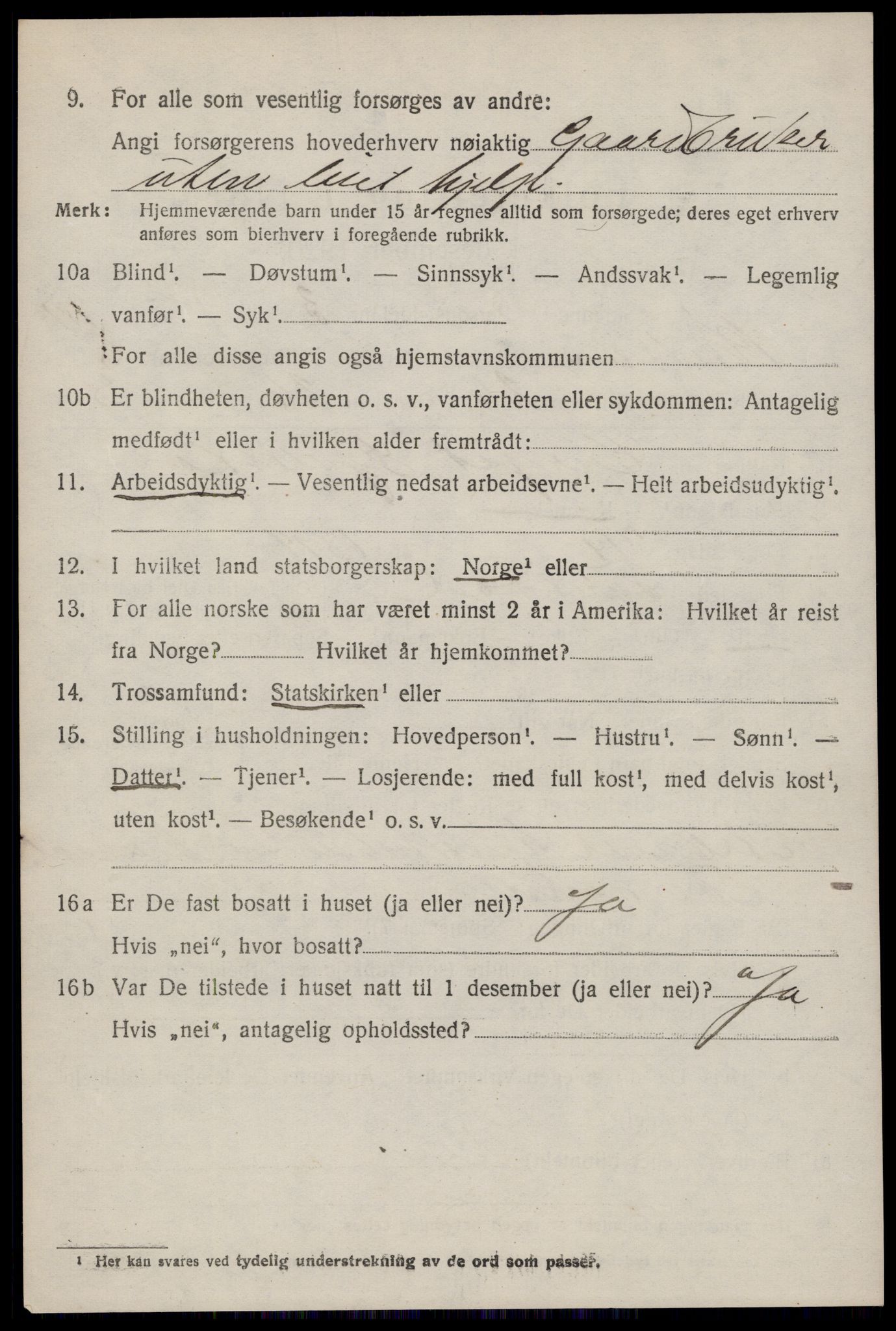 SAKO, 1920 census for Kviteseid, 1920, p. 5032