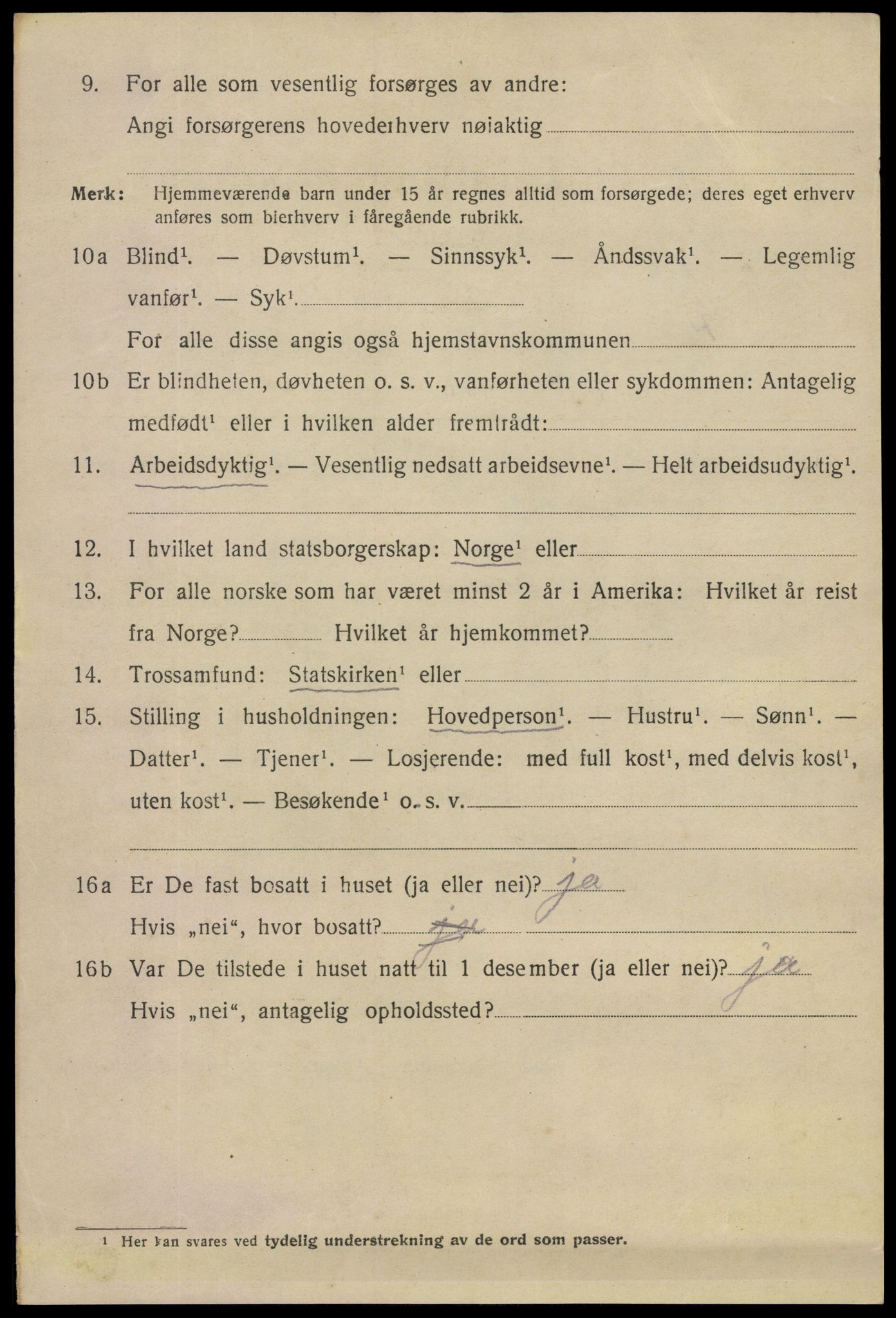 SAO, 1920 census for Fredrikstad, 1920, p. 13542