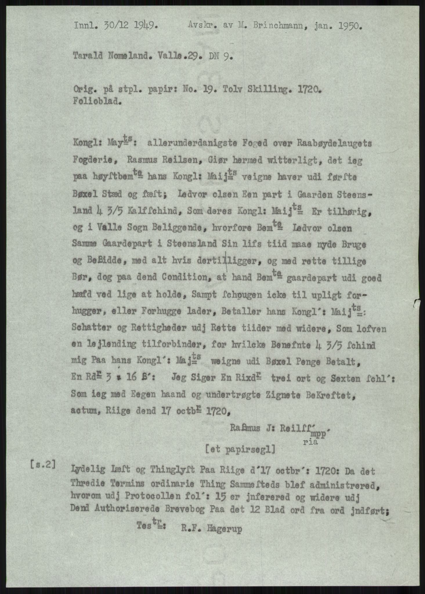 Samlinger til kildeutgivelse, Diplomavskriftsamlingen, AV/RA-EA-4053/H/Ha, p. 3606