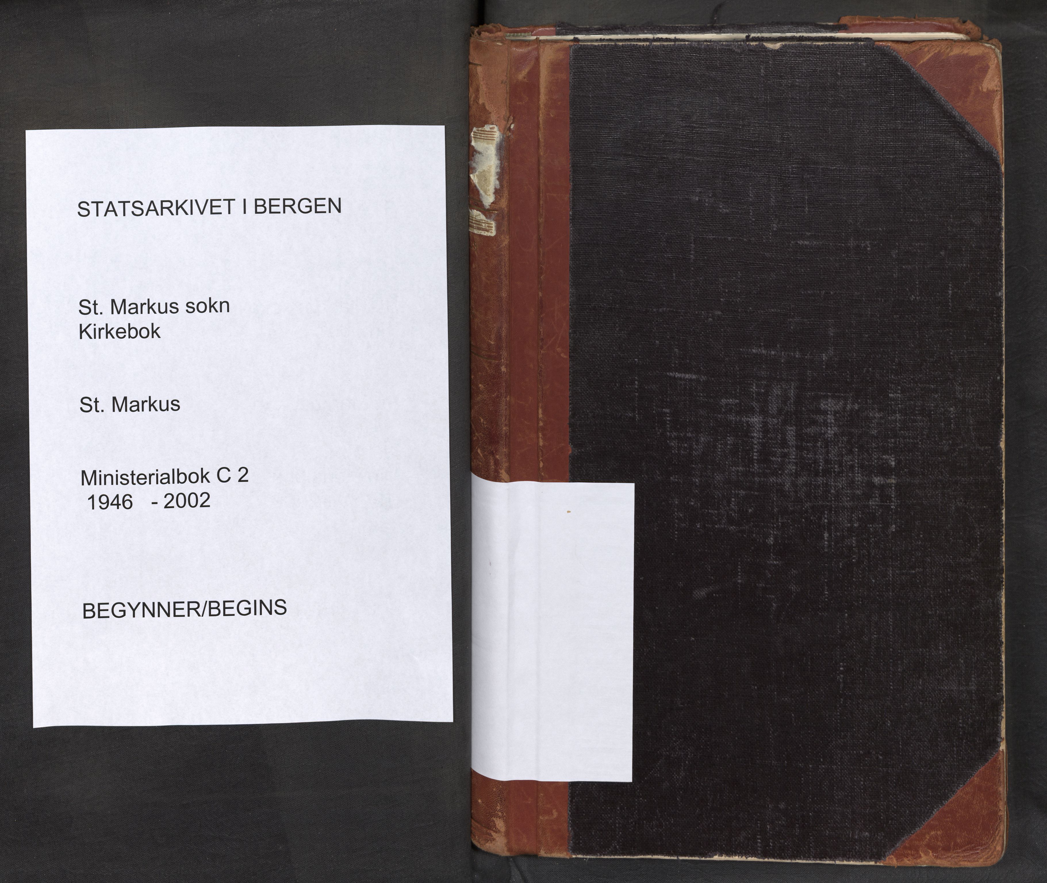 St. Markus sokneprestembete, AV/SAB-A-99935: Parish register (official) no. C 2, 1946-2002