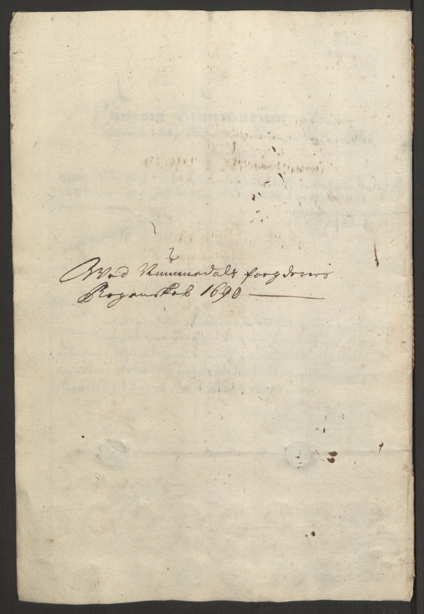 Rentekammeret inntil 1814, Reviderte regnskaper, Fogderegnskap, RA/EA-4092/R64/L4423: Fogderegnskap Namdal, 1690-1691, p. 36