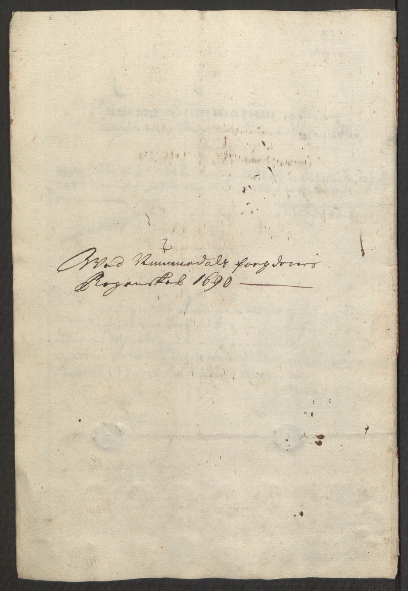 Rentekammeret inntil 1814, Reviderte regnskaper, Fogderegnskap, AV/RA-EA-4092/R64/L4423: Fogderegnskap Namdal, 1690-1691, p. 36