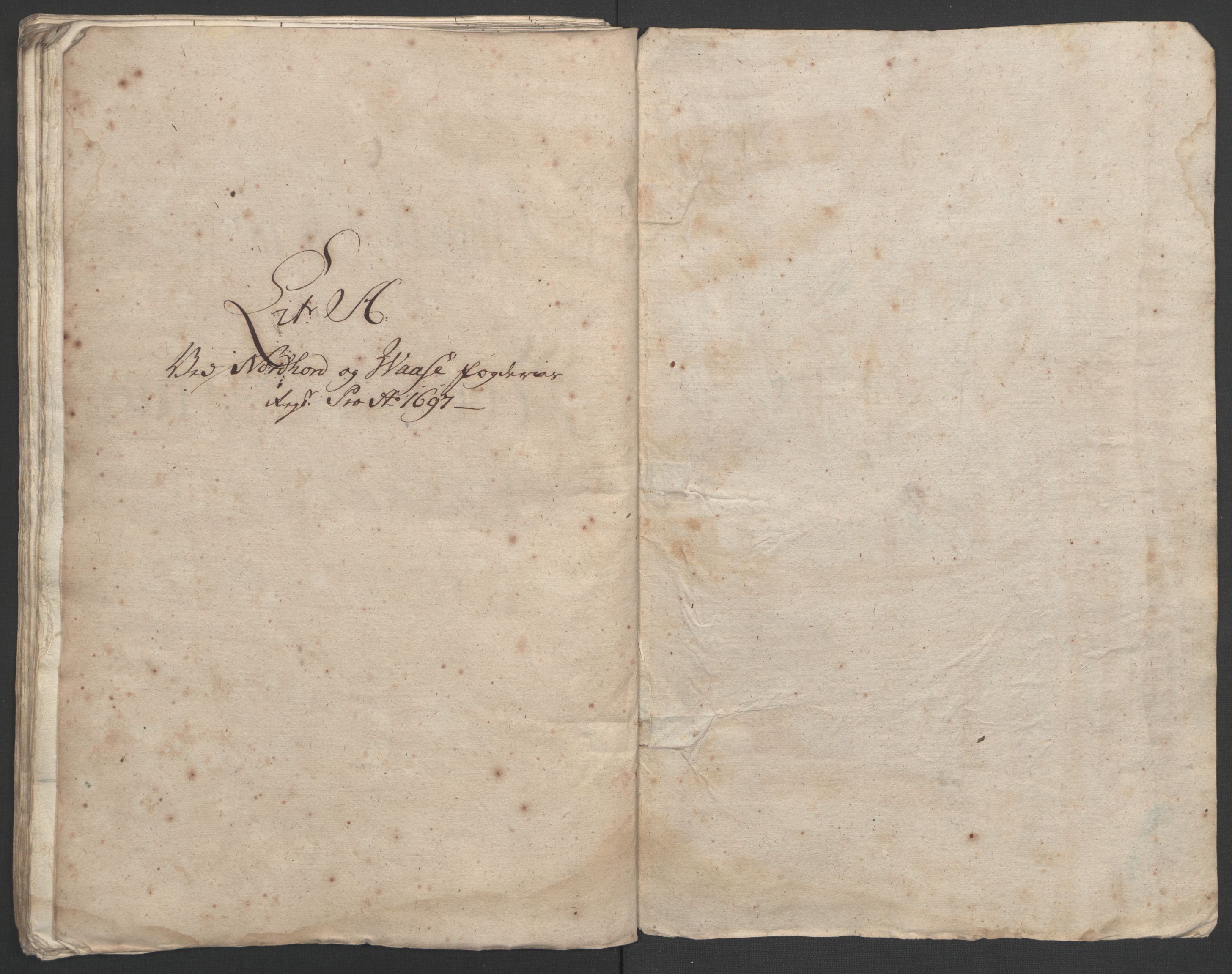 Rentekammeret inntil 1814, Reviderte regnskaper, Fogderegnskap, RA/EA-4092/R51/L3183: Fogderegnskap Nordhordland og Voss, 1695-1697, p. 429