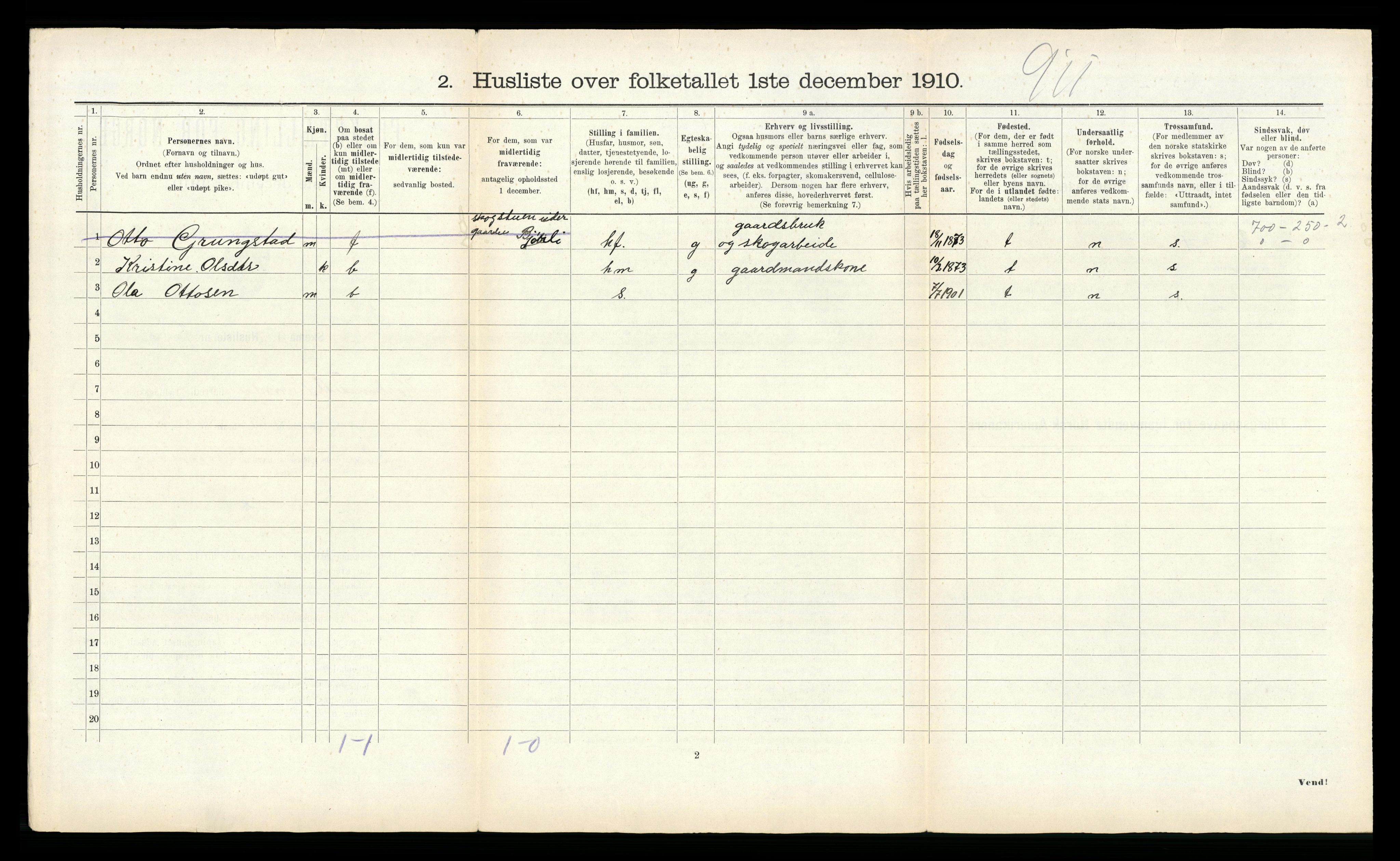 RA, 1910 census for Høylandet, 1910, p. 375