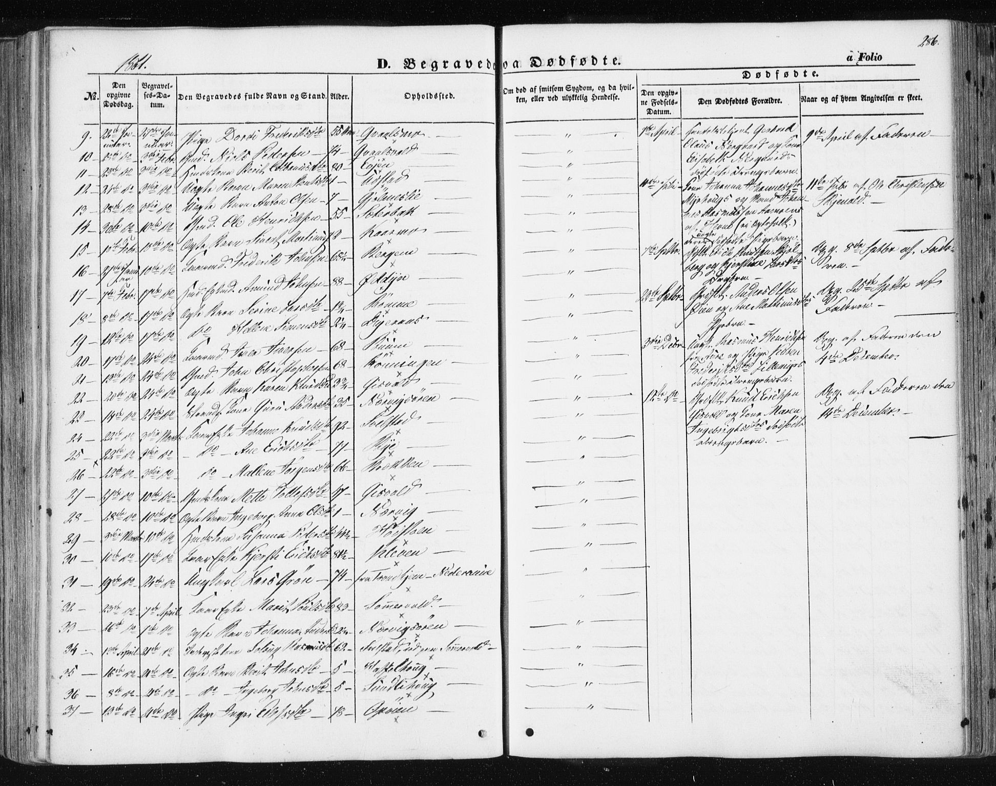 Ministerialprotokoller, klokkerbøker og fødselsregistre - Sør-Trøndelag, SAT/A-1456/668/L0806: Parish register (official) no. 668A06, 1854-1869, p. 286