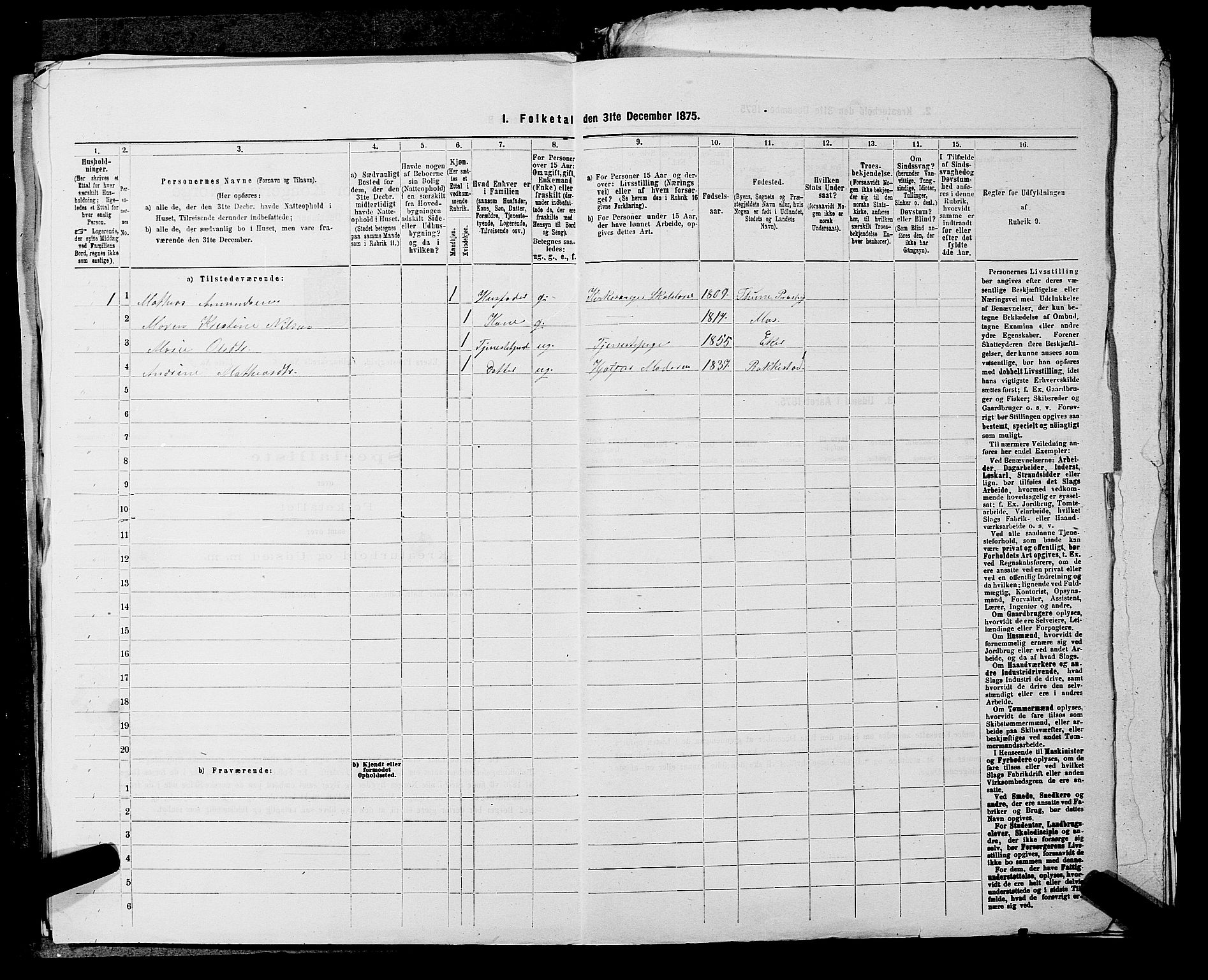 SAKO, 1875 census for 0624P Eiker, 1875, p. 1538