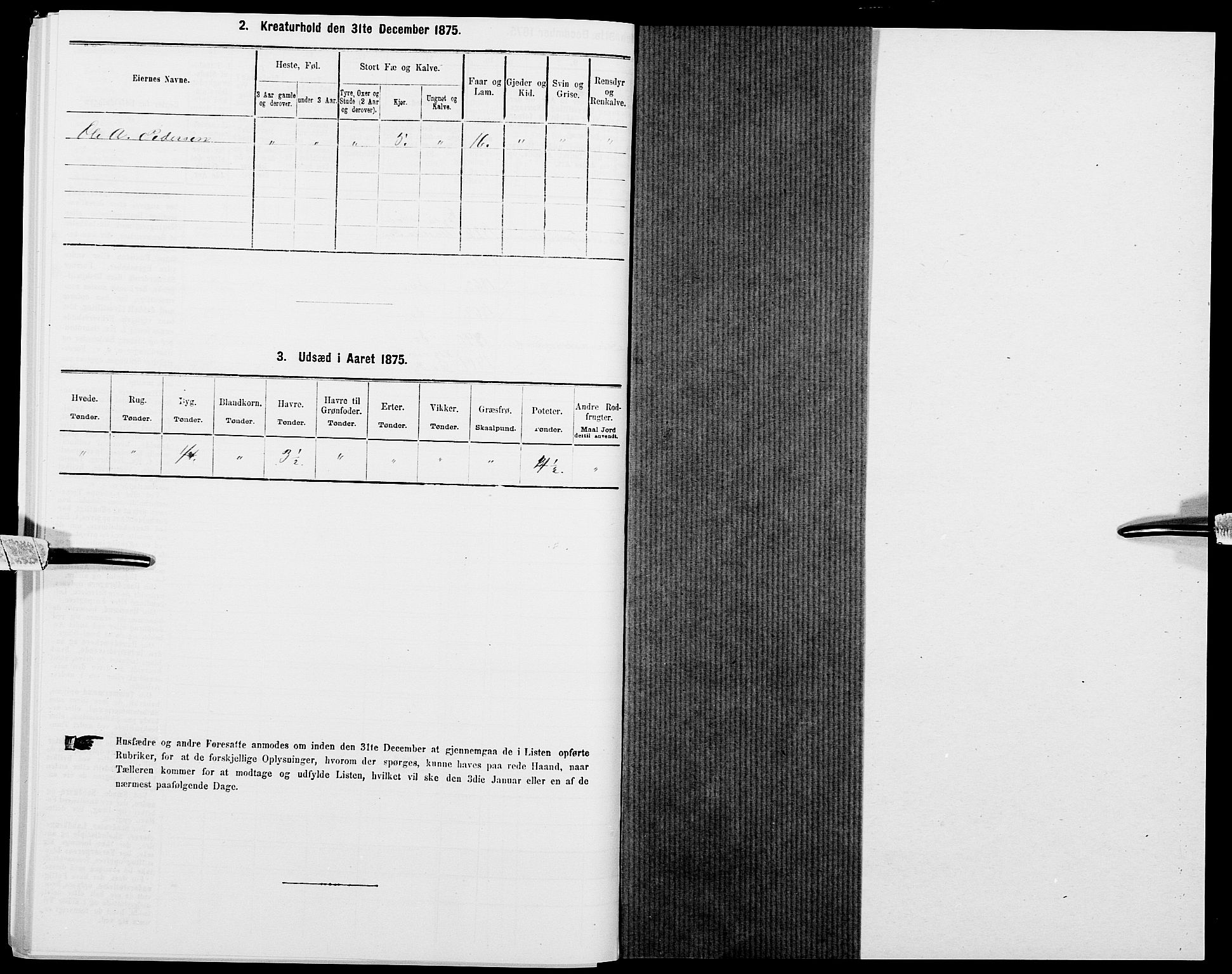 SAK, 1875 census for 1045P Bakke, 1875, p. 911