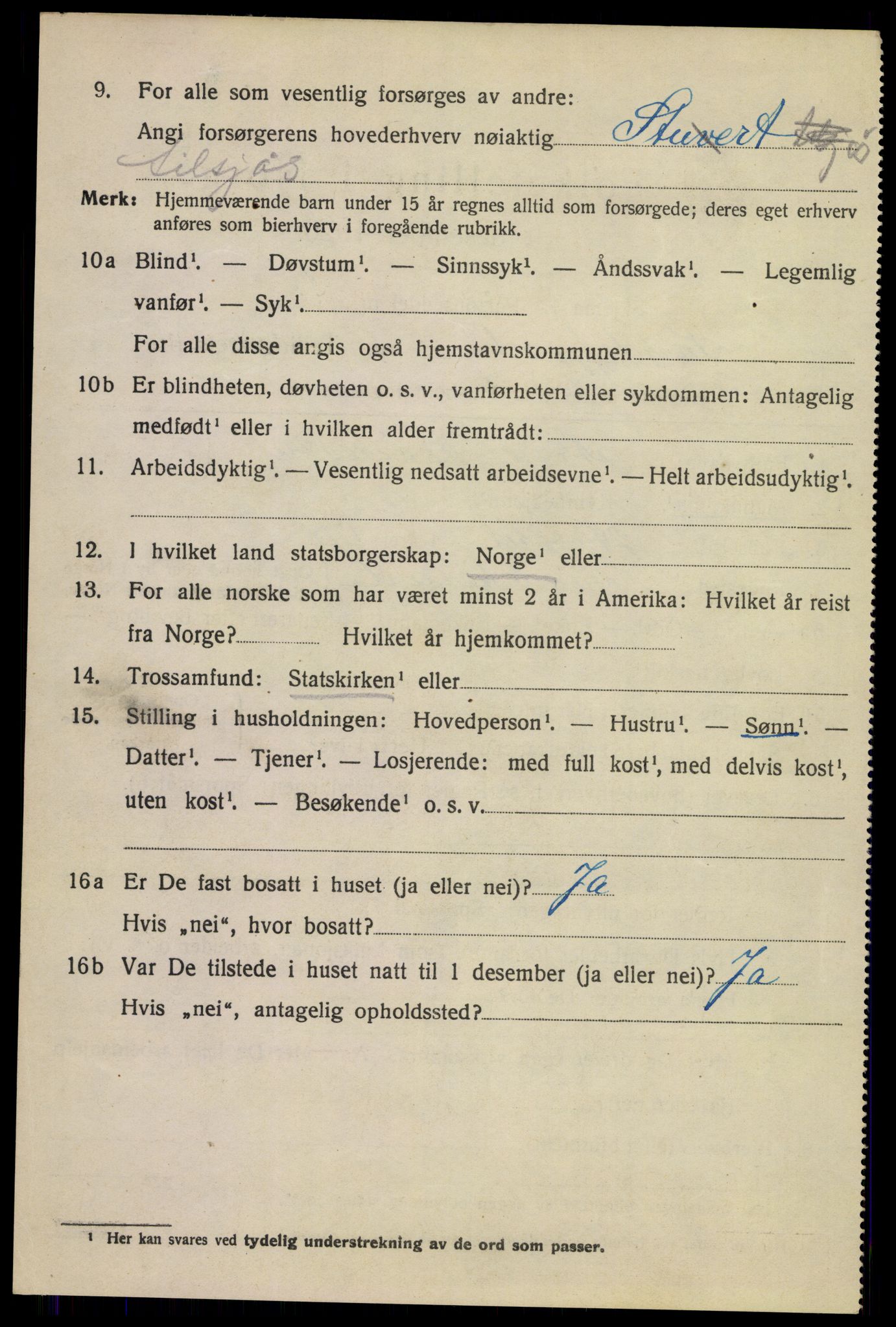 SAKO, 1920 census for Sandefjord, 1920, p. 7407