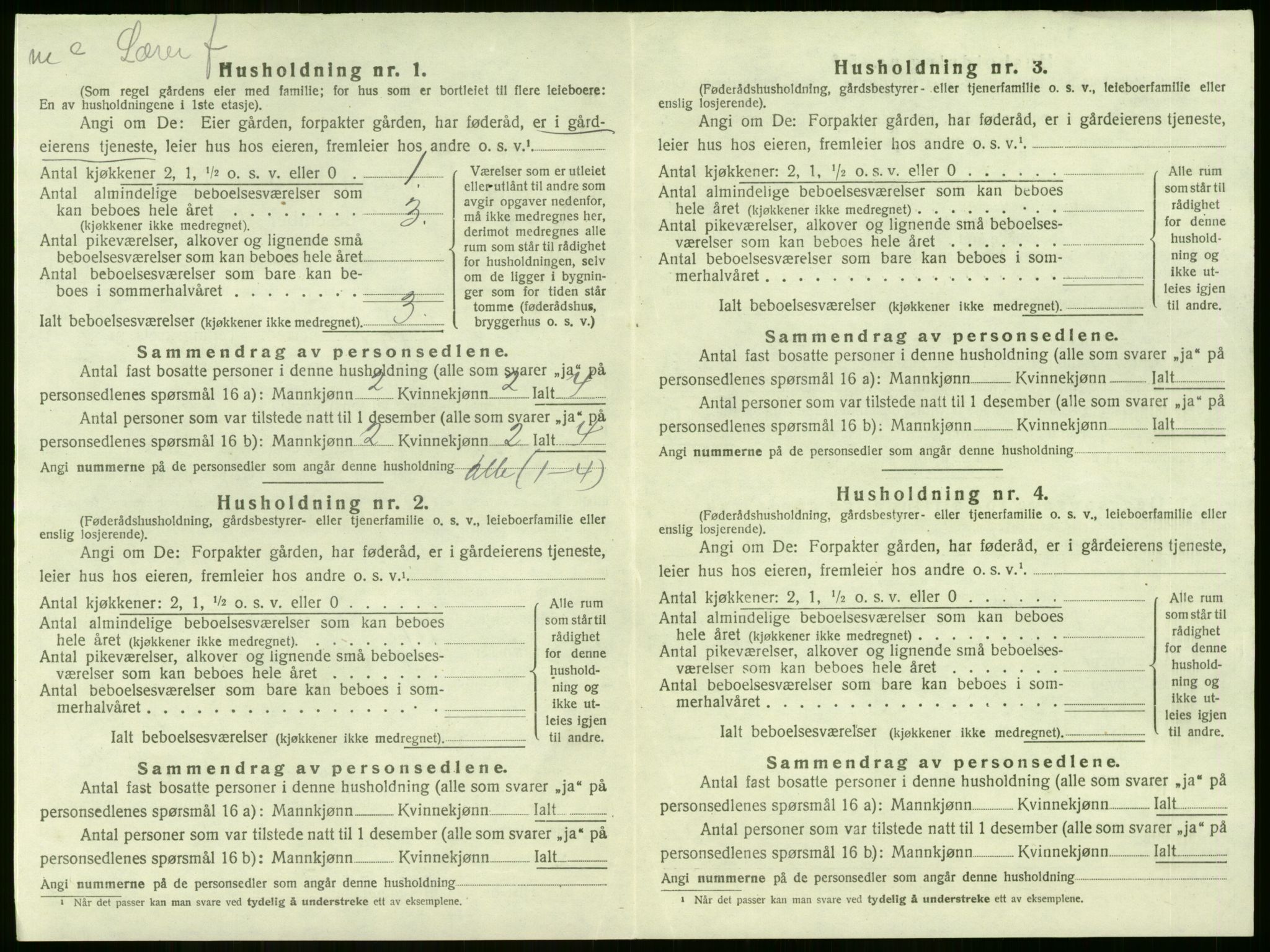 SAKO, 1920 census for Lier, 1920, p. 3048