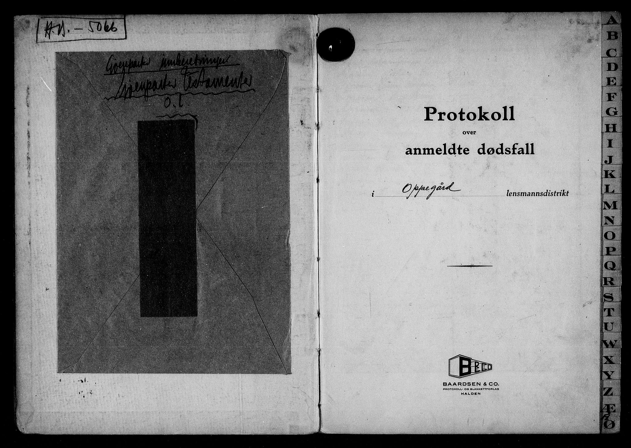 Oppegård lensmannskontor, AV/SAO-A-10186/H/Ha/L0004: Dødsfallsprotokoll, 1945-1949