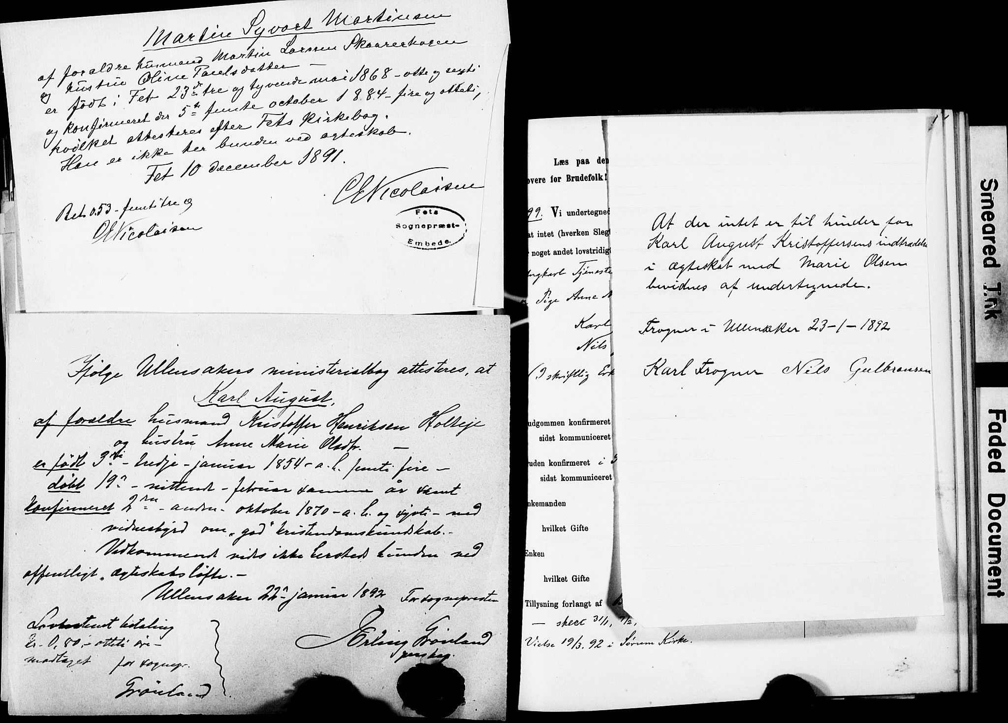 Sørum prestekontor Kirkebøker, AV/SAO-A-10303/H/Ha/L0001: Banns register no. 1, 1887-1890