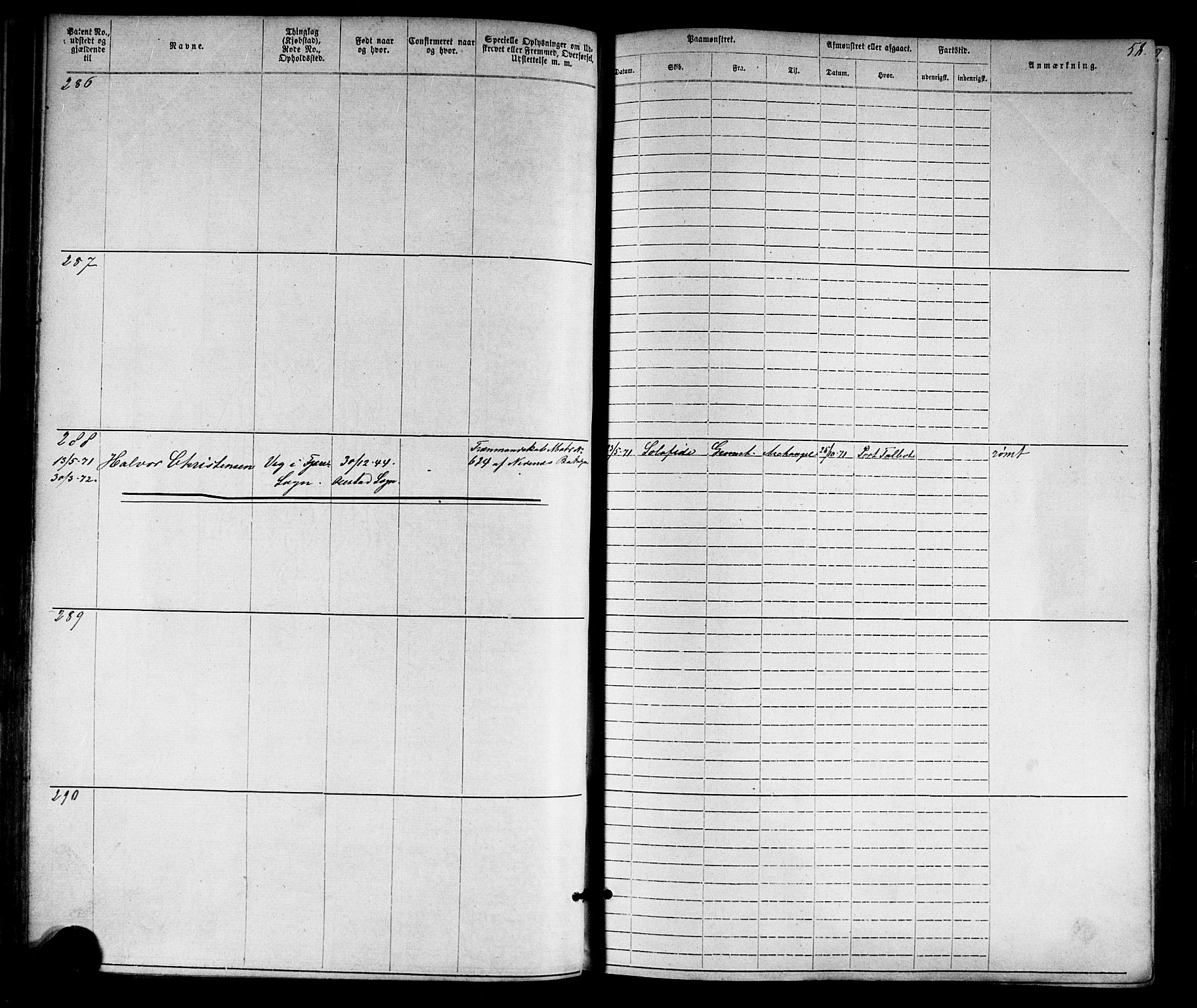 Grimstad mønstringskrets, AV/SAK-2031-0013/F/Fa/L0005: Annotasjonsrulle nr 1-1910 med register, V-18, 1870-1892, p. 81