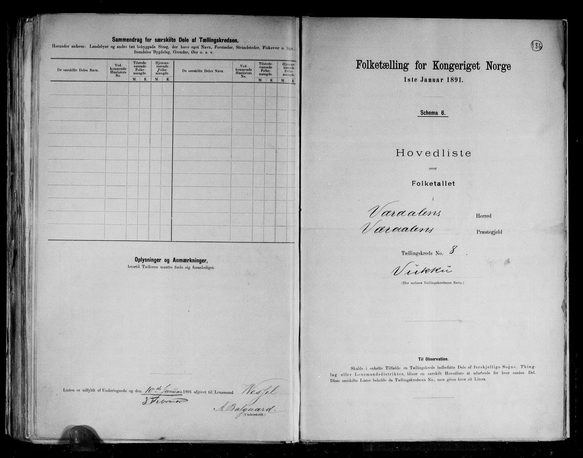 RA, 1891 census for 1721 Verdal, 1891, p. 23