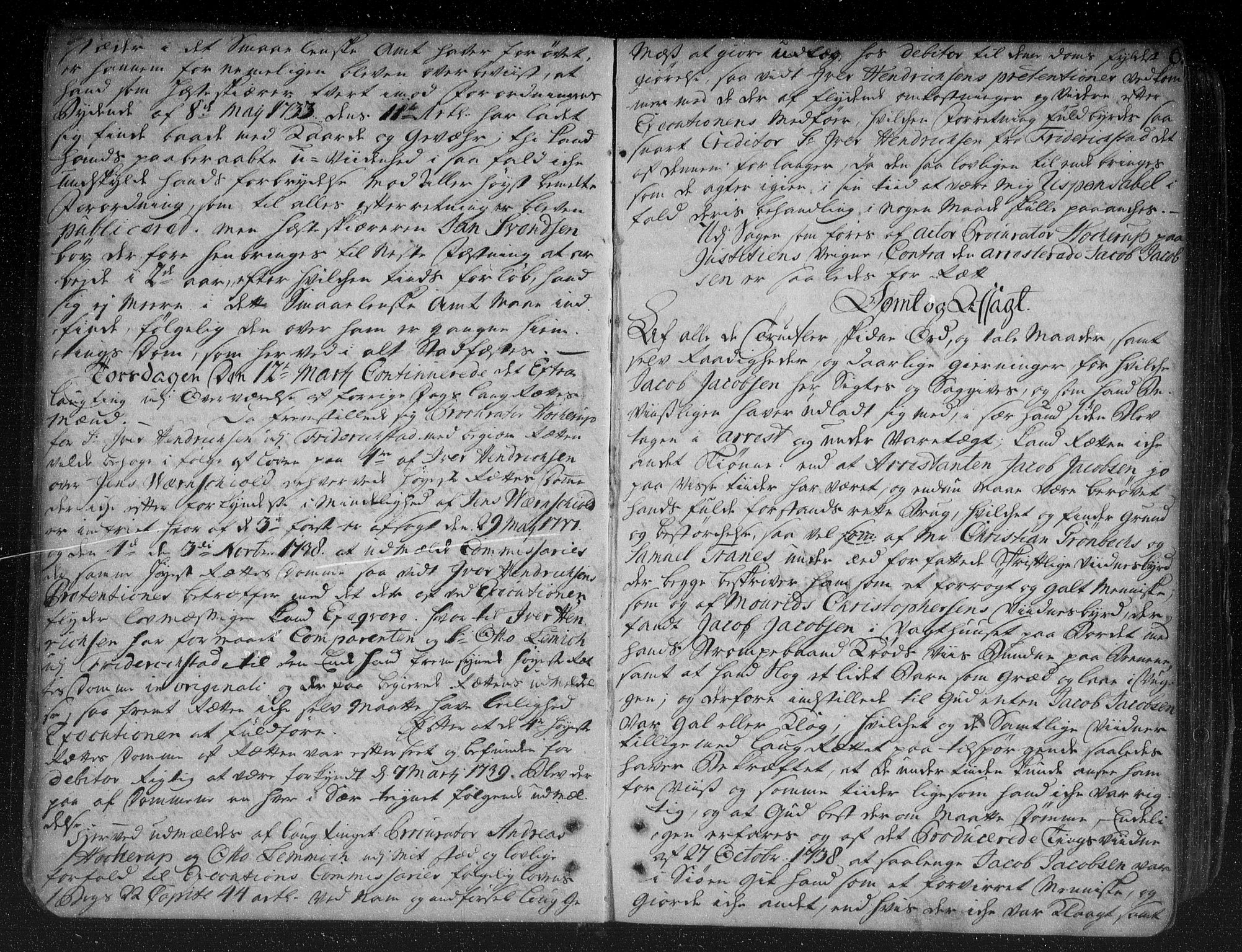 Fredrikstad og Tønsberg lagting, AV/SAO-A-11130/F/Fa/L0017: Tingbok, 1739-1749, p. 5b-6a