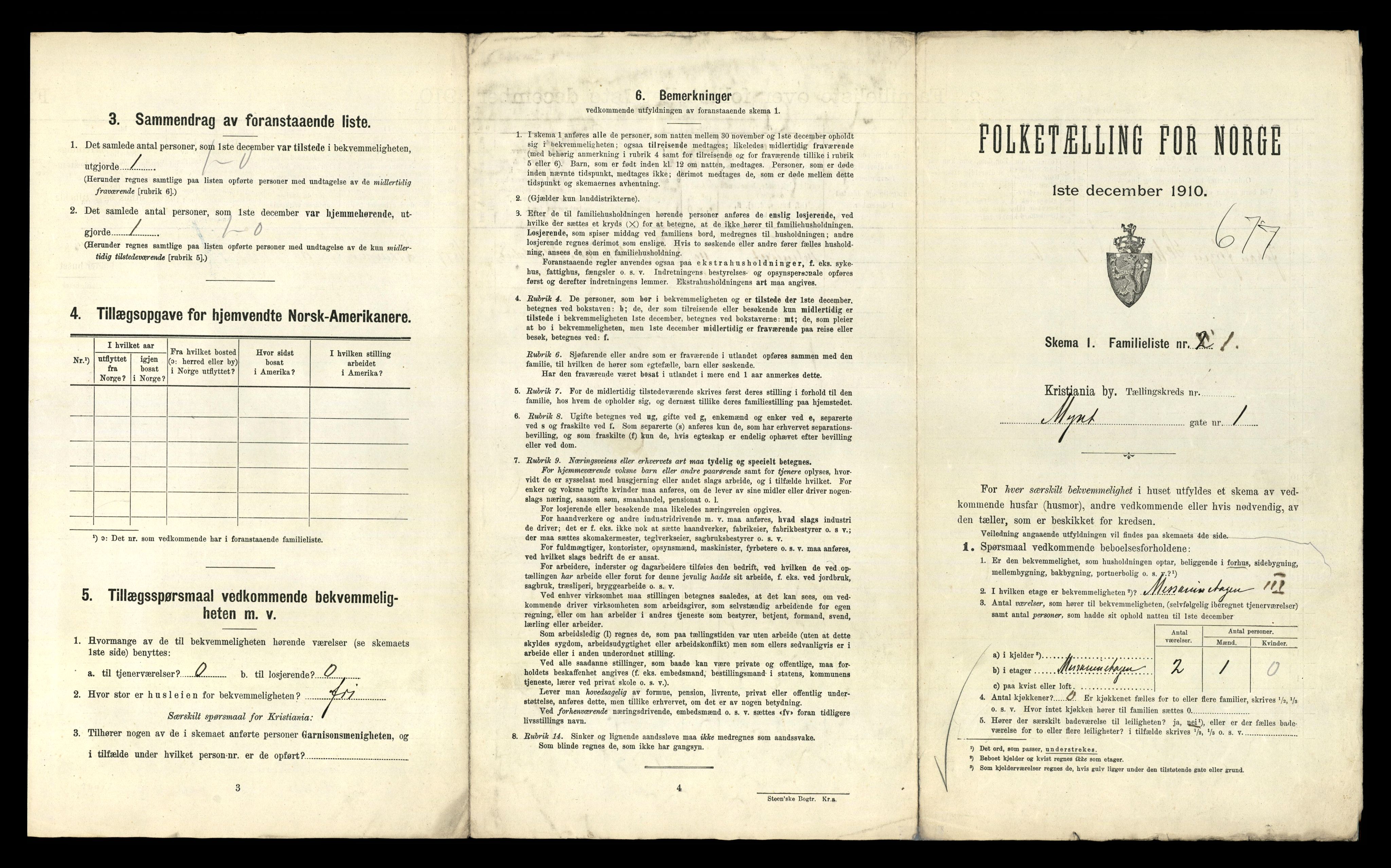 RA, 1910 census for Kristiania, 1910, p. 66597