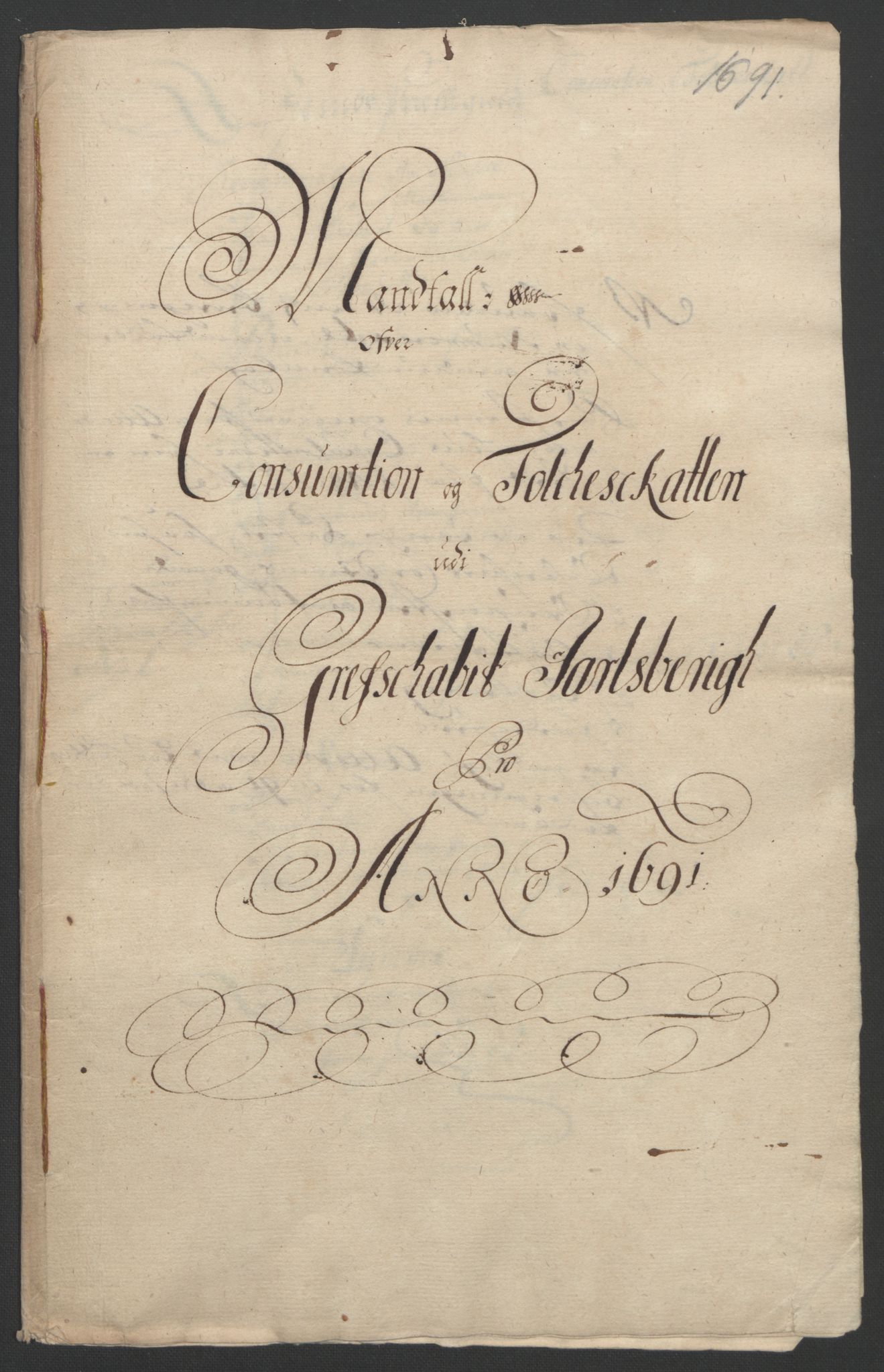 Rentekammeret inntil 1814, Reviderte regnskaper, Fogderegnskap, AV/RA-EA-4092/R32/L1864: Fogderegnskap Jarlsberg grevskap, 1691, p. 109