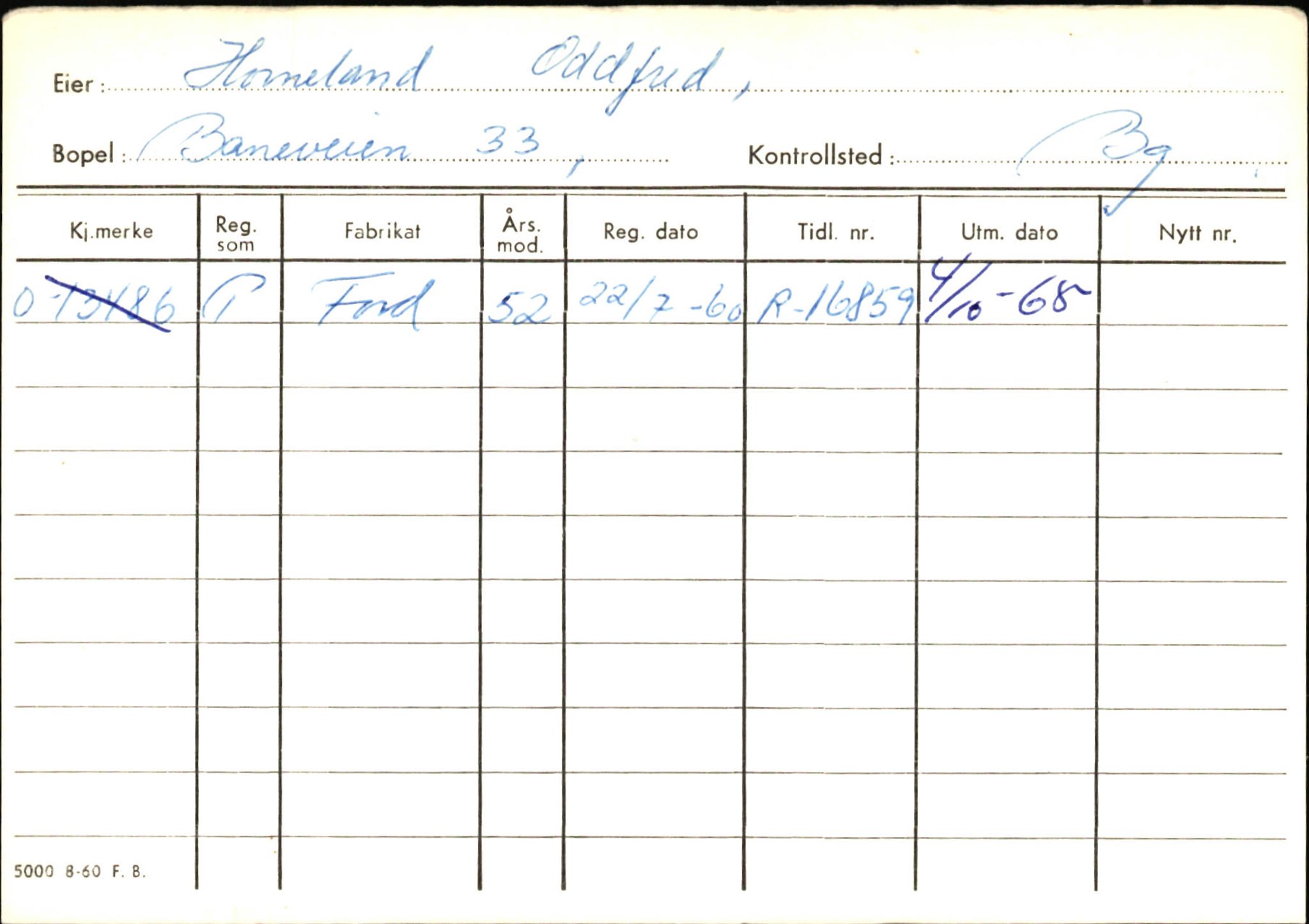 Statens vegvesen, Hordaland vegkontor, AV/SAB-A-5201/2/Hb/L0015: O-eierkort H-I, 1920-1971, p. 70