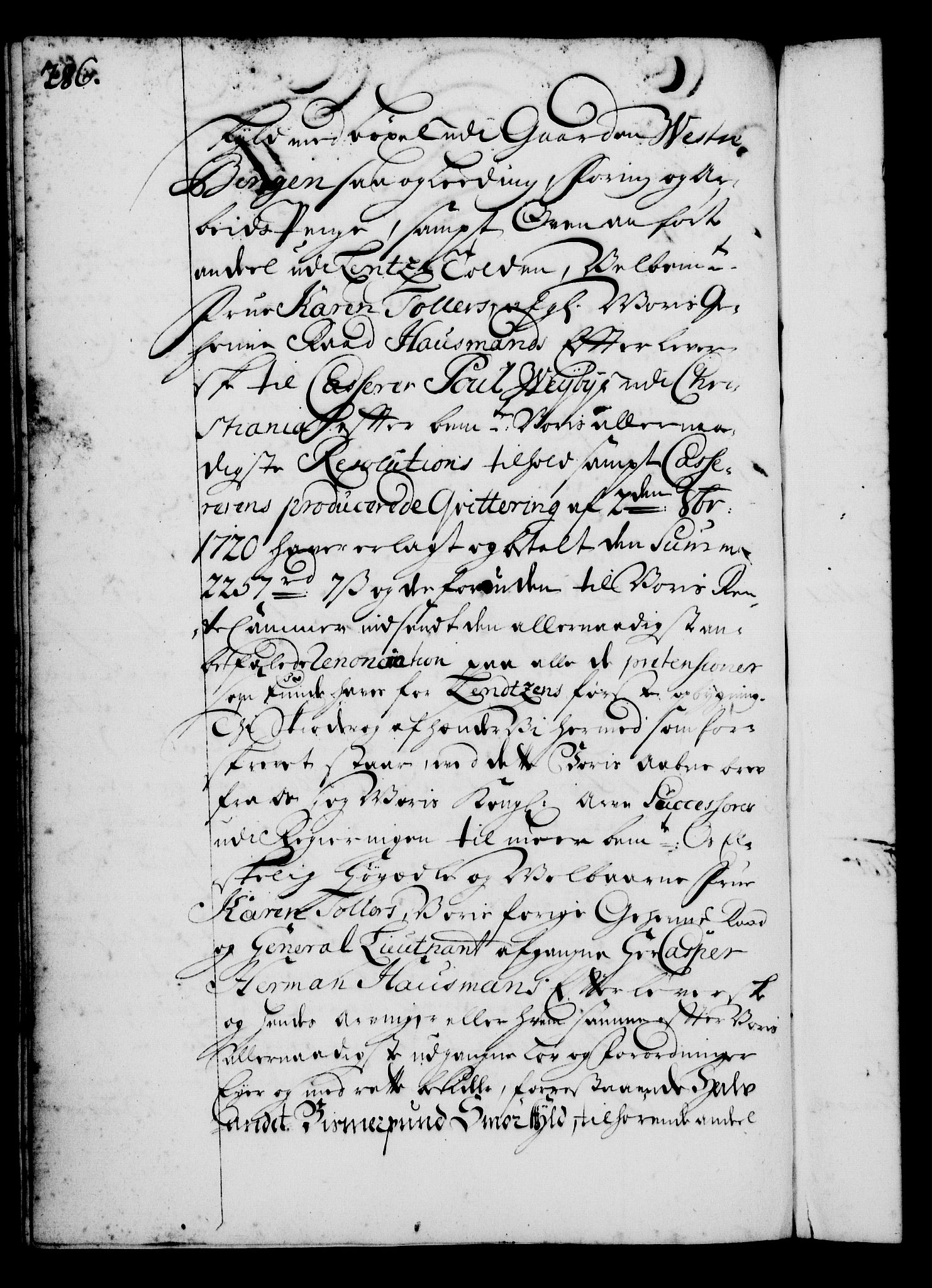 Rentekammeret, Kammerkanselliet, AV/RA-EA-3111/G/Gg/Gga/L0001: Norsk ekspedisjonsprotokoll med register (merket RK 53.1), 1720-1723, p. 286