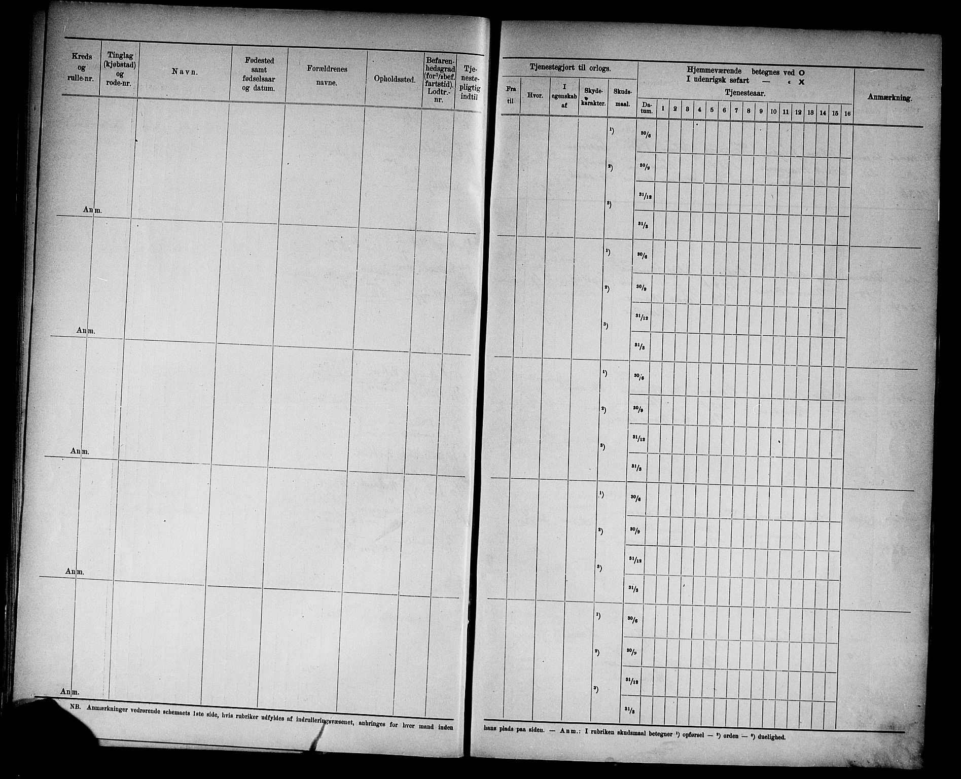 Kristiansand mønstringskrets, AV/SAK-2031-0015/F/Fd/L0008: Rulle sjøvernepliktige, C-8, 1906, p. 26