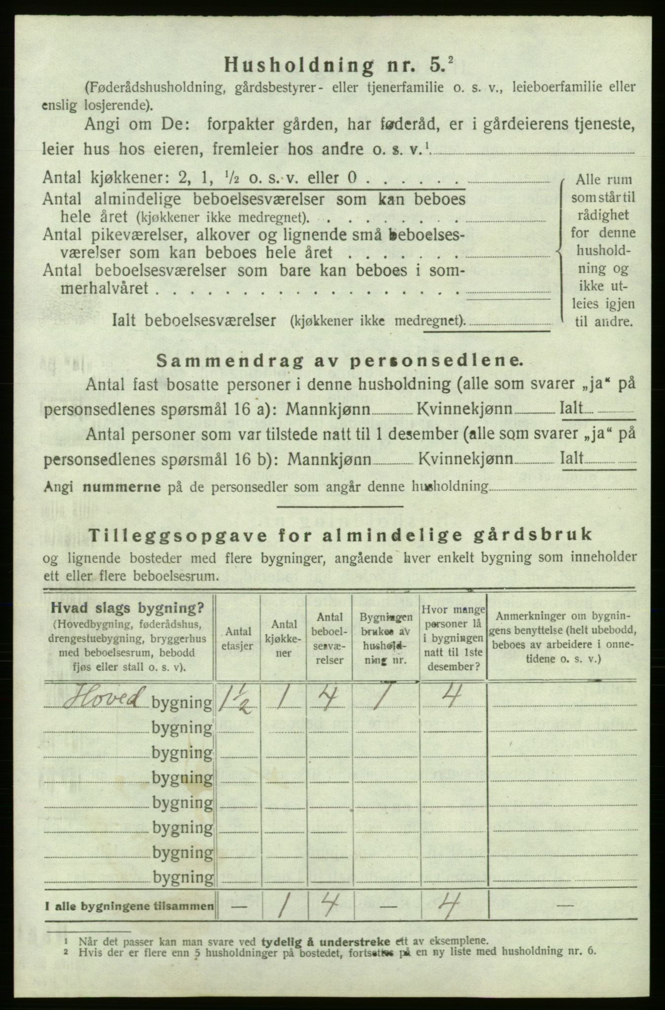 SAB, 1920 census for Kvinnherad, 1920, p. 2843