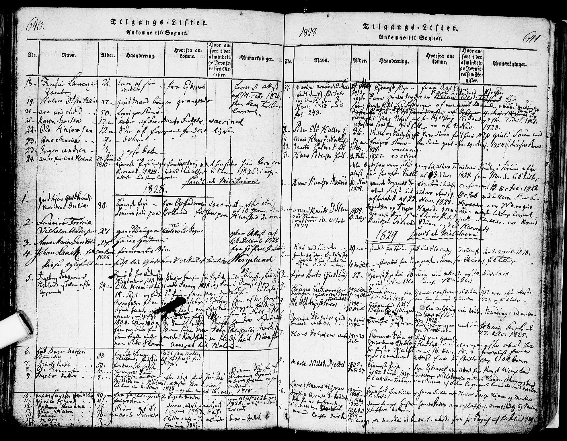 Nes prestekontor Kirkebøker, SAO/A-10410/F/Fa/L0005: Parish register (official) no. I 5, 1815-1835, p. 640-641