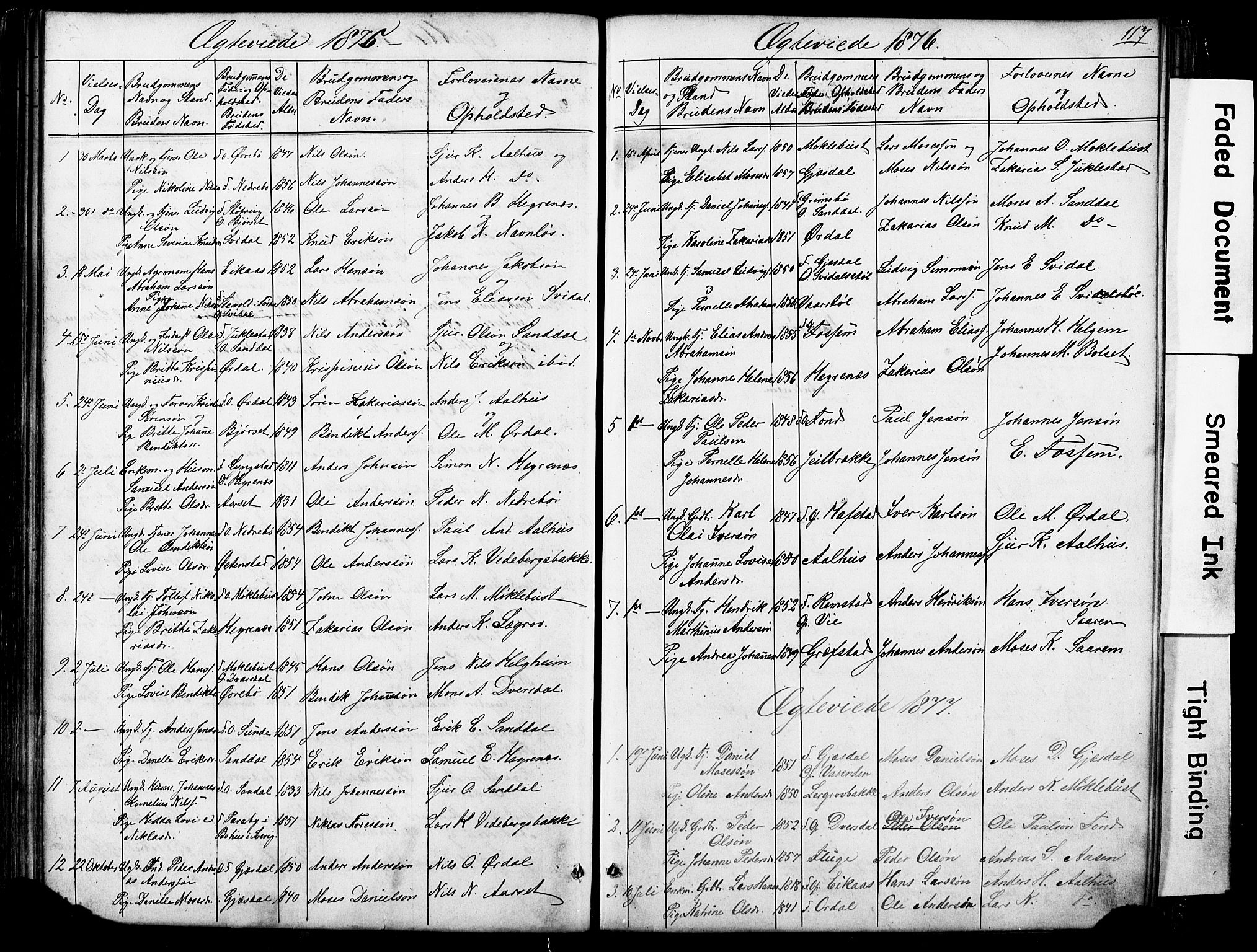 Jølster sokneprestembete, SAB/A-80701/H/Hab/Haba/L0001: Parish register (copy) no. A 1, 1853-1894, p. 117