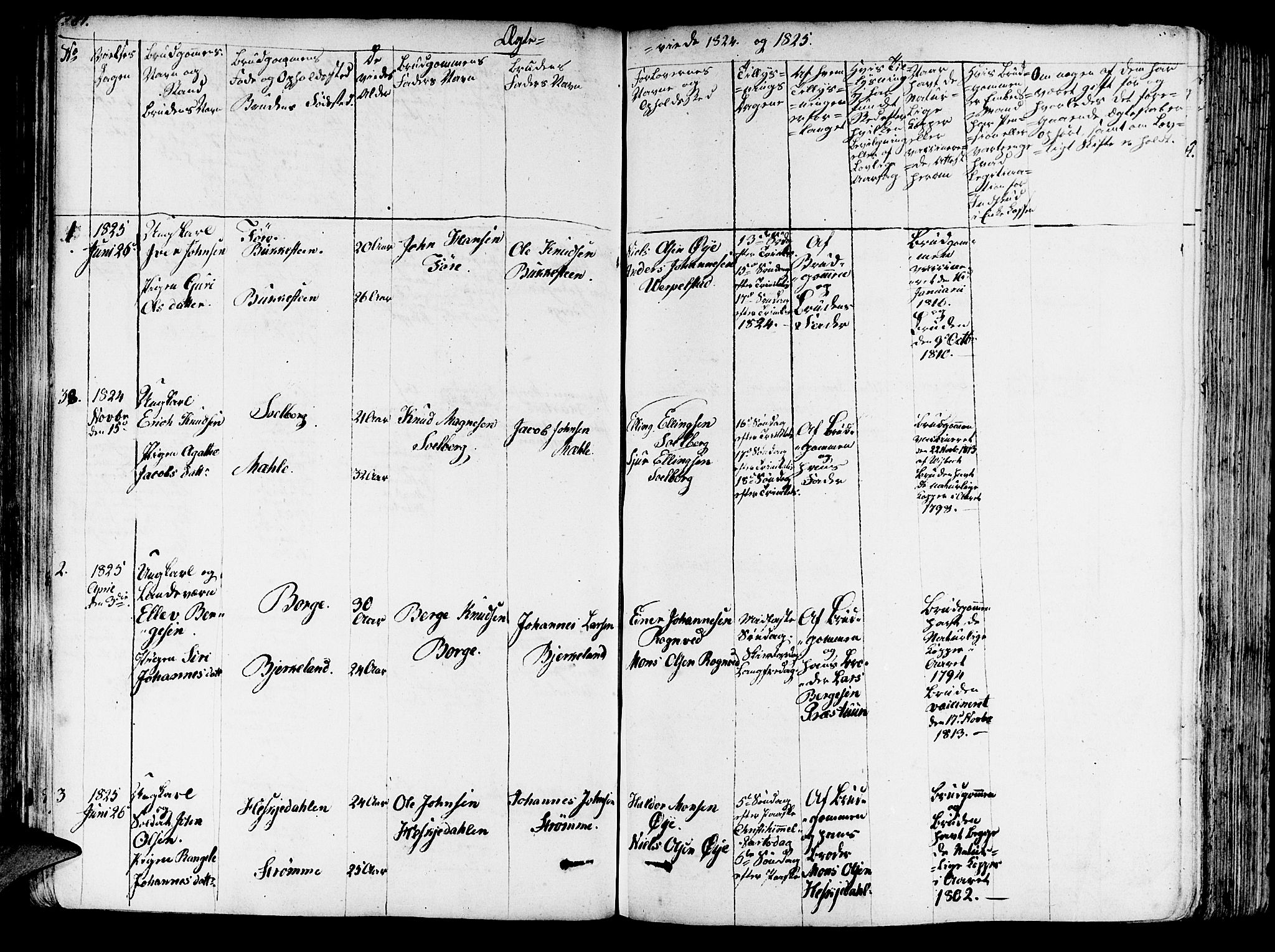 Haus sokneprestembete, AV/SAB-A-75601/H/Haa: Parish register (official) no. A 13, 1821-1827, p. 281