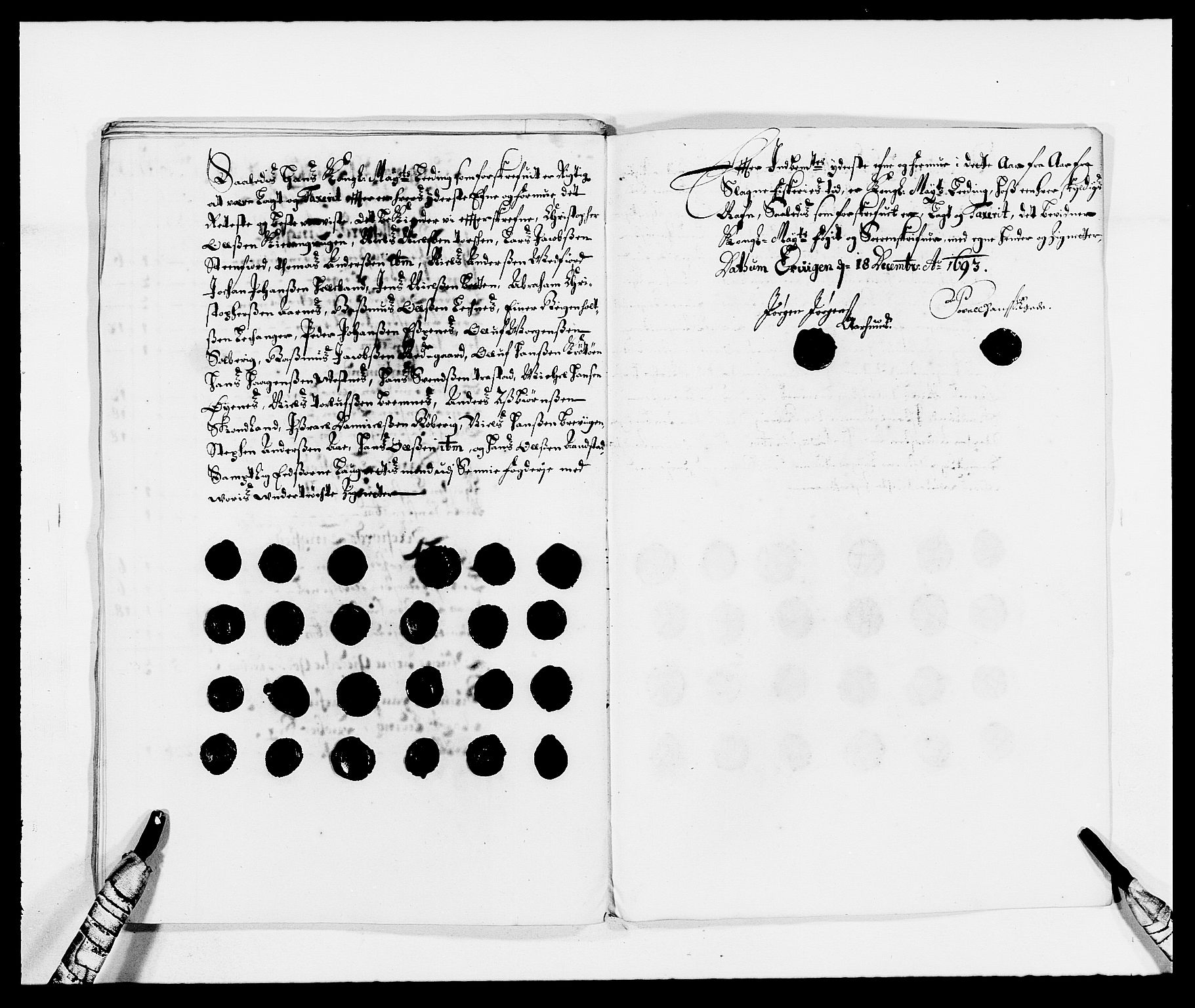 Rentekammeret inntil 1814, Reviderte regnskaper, Fogderegnskap, AV/RA-EA-4092/R68/L4752: Fogderegnskap Senja og Troms, 1691-1693, p. 405