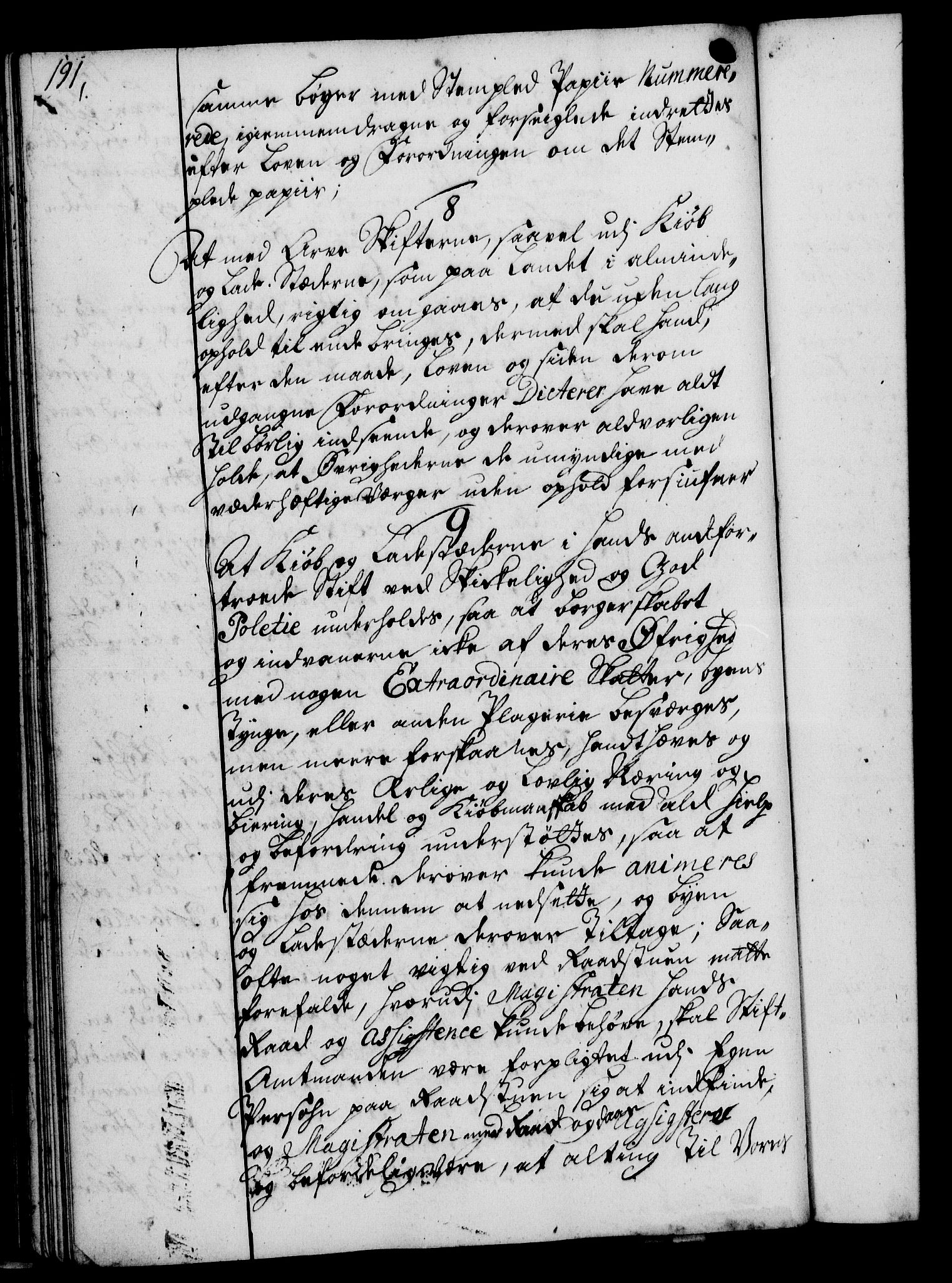 Rentekammeret, Kammerkanselliet, RA/EA-3111/G/Gg/Ggi/L0002: Norsk instruksjonsprotokoll med register (merket RK 53.35), 1729-1751, p. 191