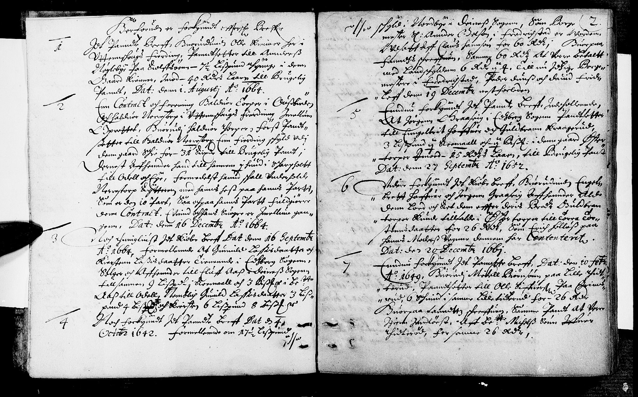 Rakkestad sorenskriveri, SAO/A-10686/F/Fb/L0001: Tingbøker, 1665, p. 1b-2a