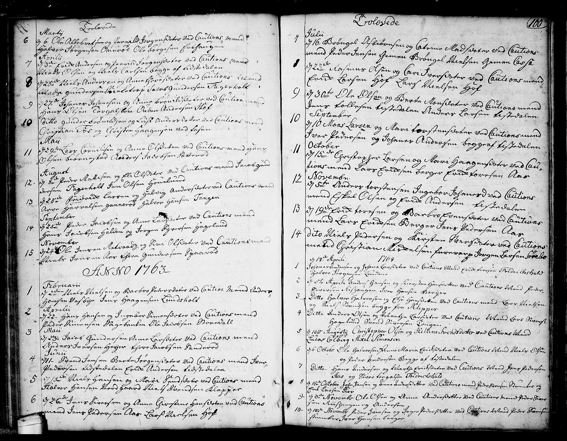 Idd prestekontor Kirkebøker, SAO/A-10911/F/Fa/L0001: Parish register (official) no. I 1, 1720-1769, p. 100