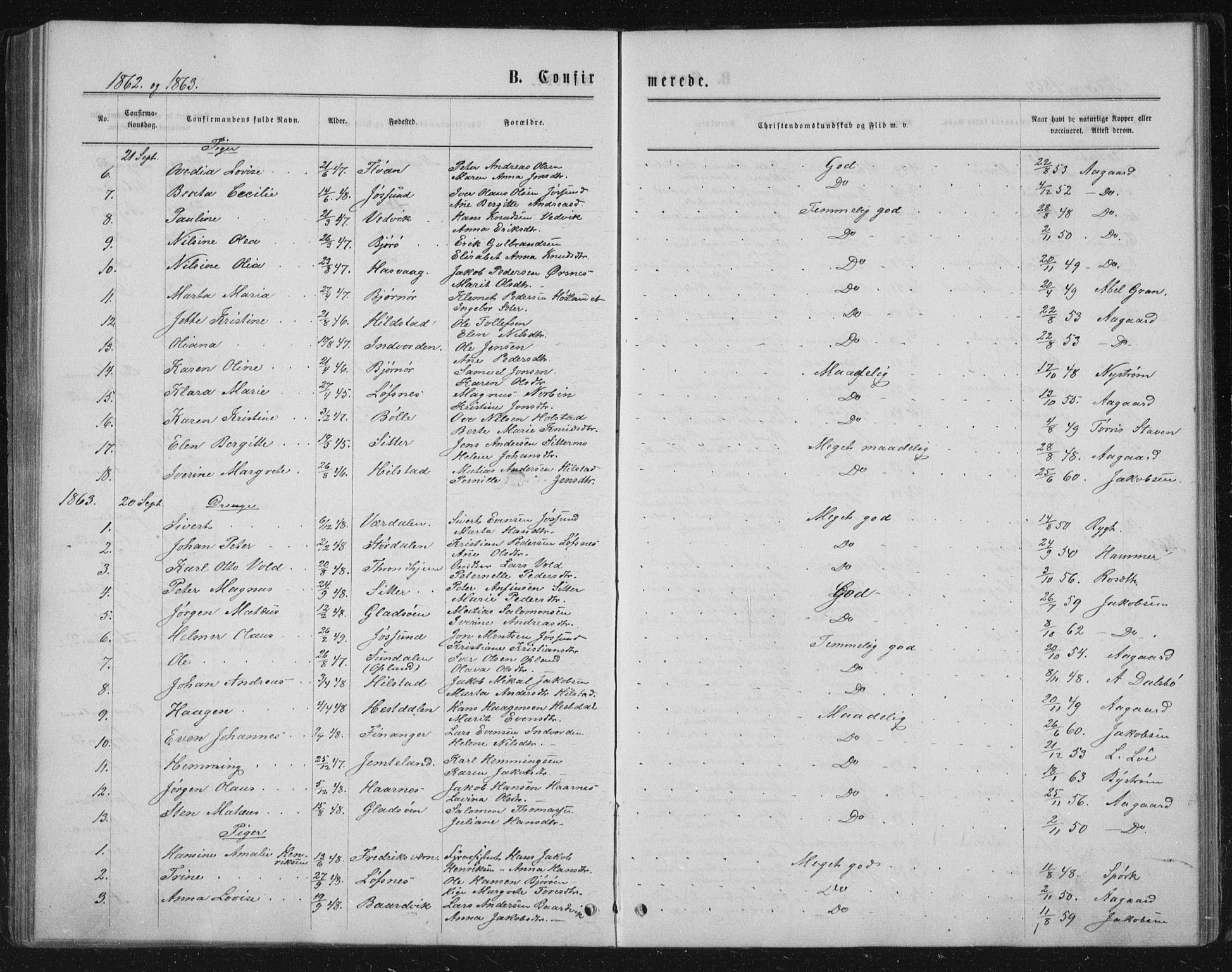 Ministerialprotokoller, klokkerbøker og fødselsregistre - Nord-Trøndelag, SAT/A-1458/771/L0595: Parish register (official) no. 771A02, 1840-1869