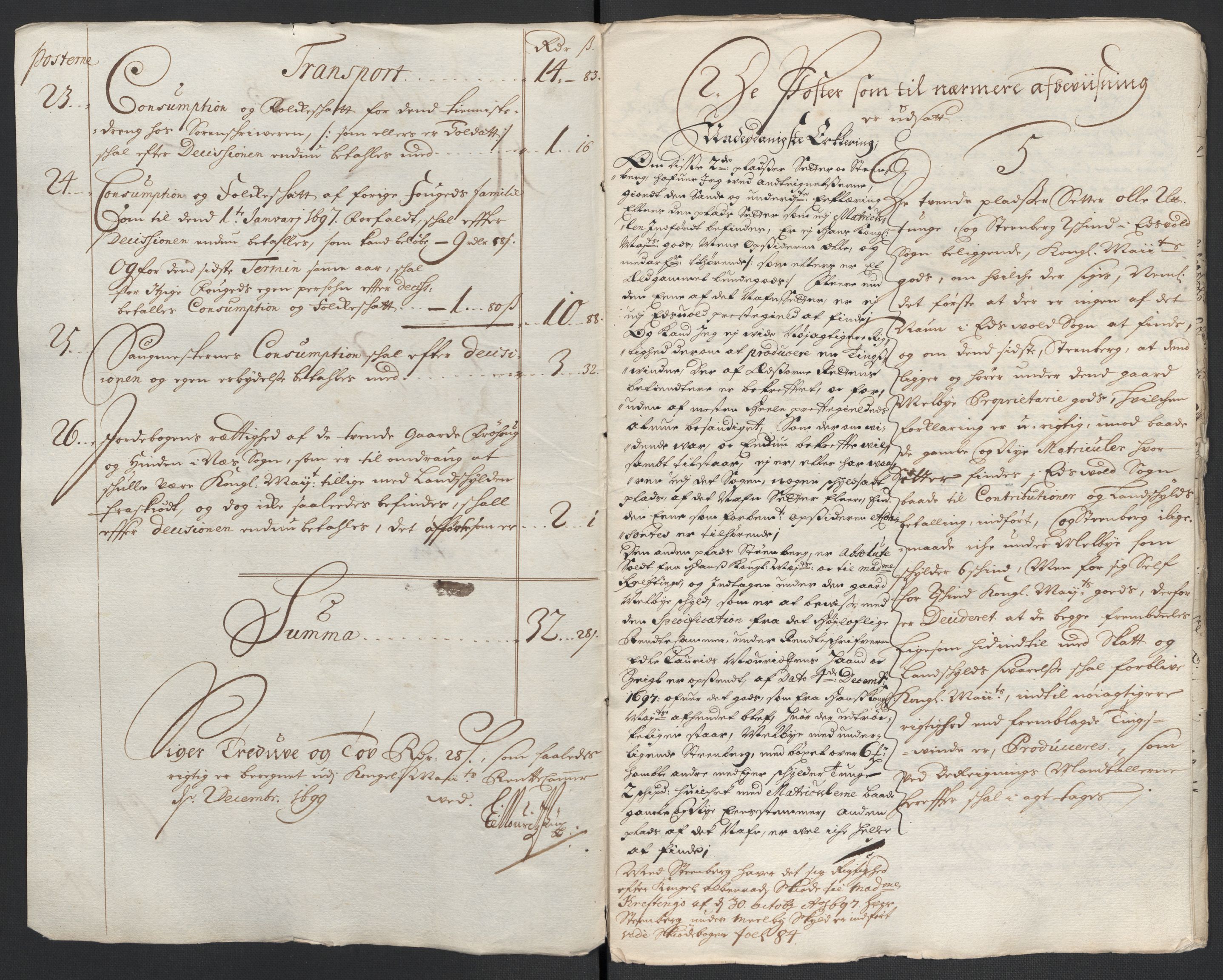 Rentekammeret inntil 1814, Reviderte regnskaper, Fogderegnskap, RA/EA-4092/R12/L0711: Fogderegnskap Øvre Romerike, 1699, p. 284