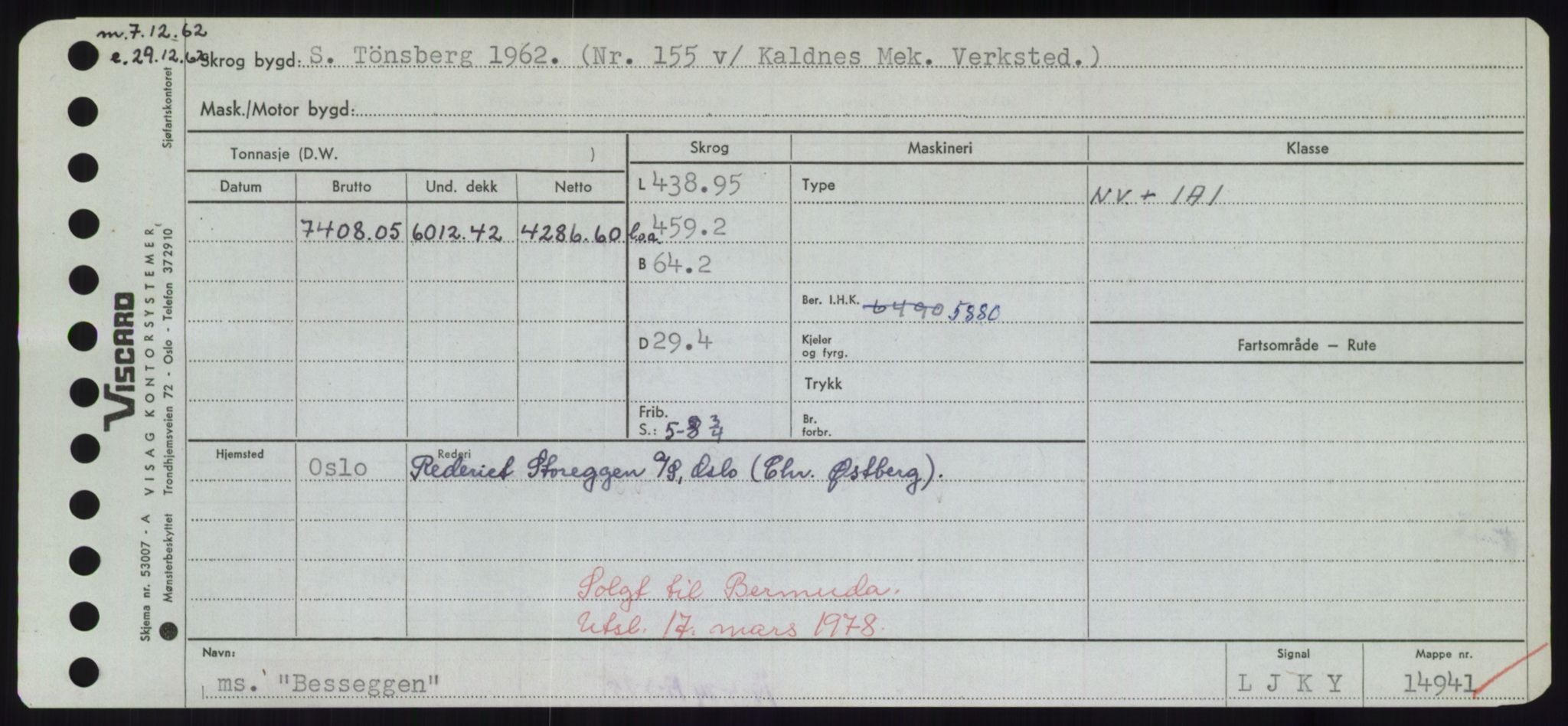 Sjøfartsdirektoratet med forløpere, Skipsmålingen, AV/RA-S-1627/H/Hd/L0003: Fartøy, B-Bev, p. 921