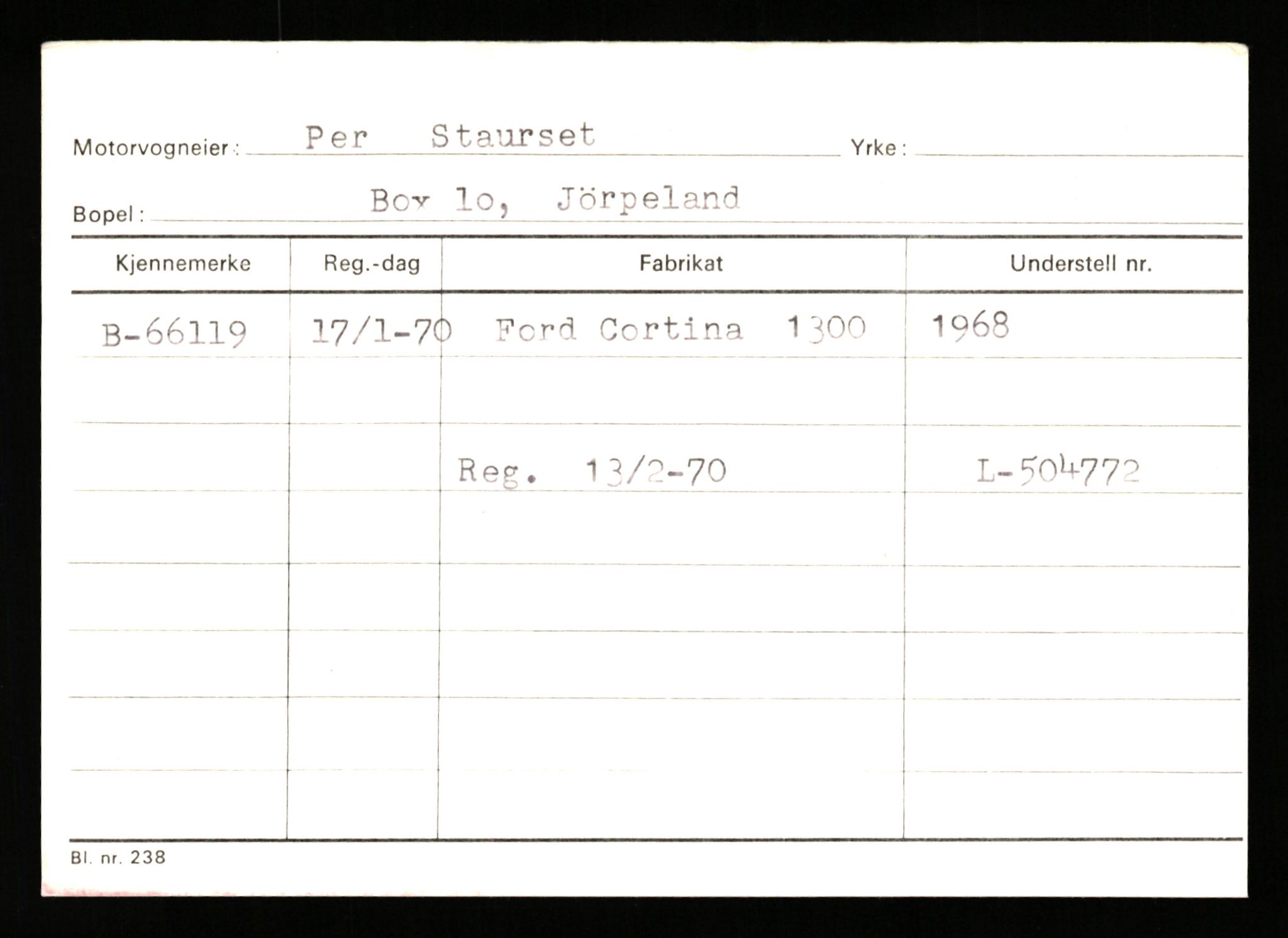 Stavanger trafikkstasjon, AV/SAST-A-101942/0/G/L0007: Registreringsnummer: 49019 - 67460, 1930-1971, p. 3097