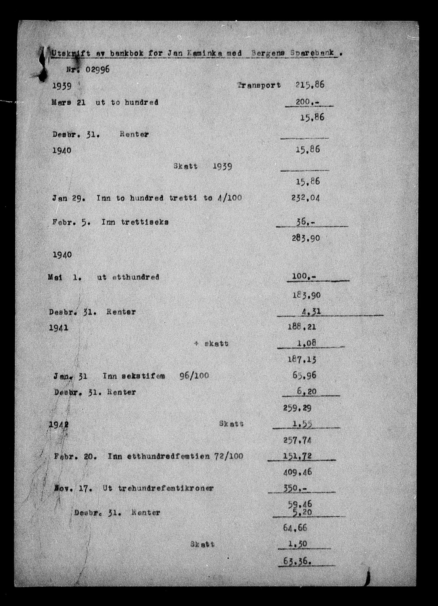 Justisdepartementet, Tilbakeføringskontoret for inndratte formuer, AV/RA-S-1564/H/Hc/Hcd/L1001: --, 1945-1947, p. 494