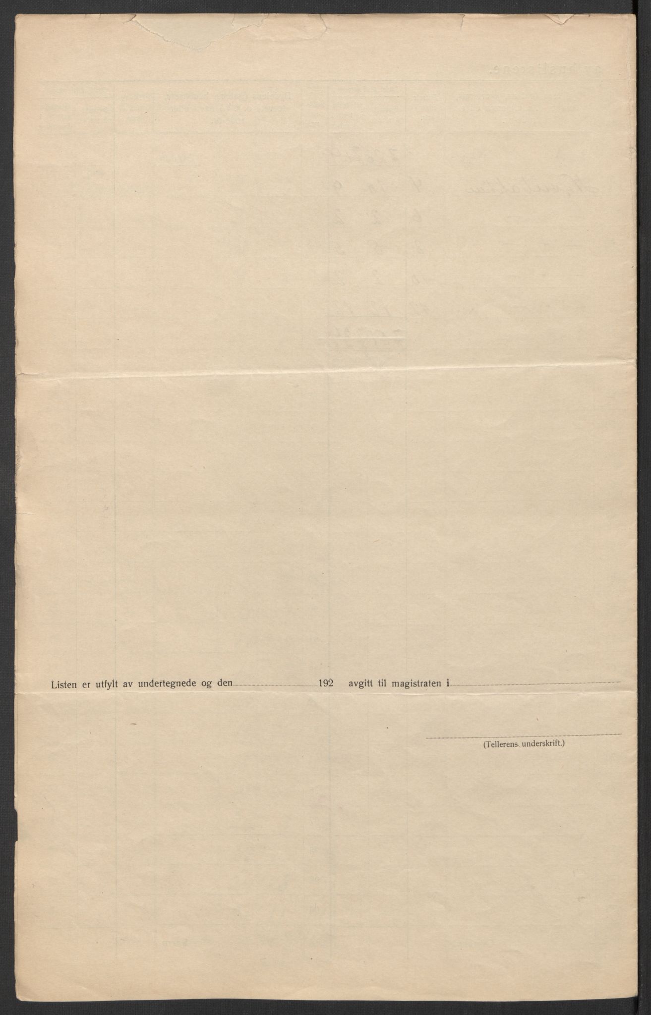 SAT, 1920 census for Trondheim, 1920, p. 22