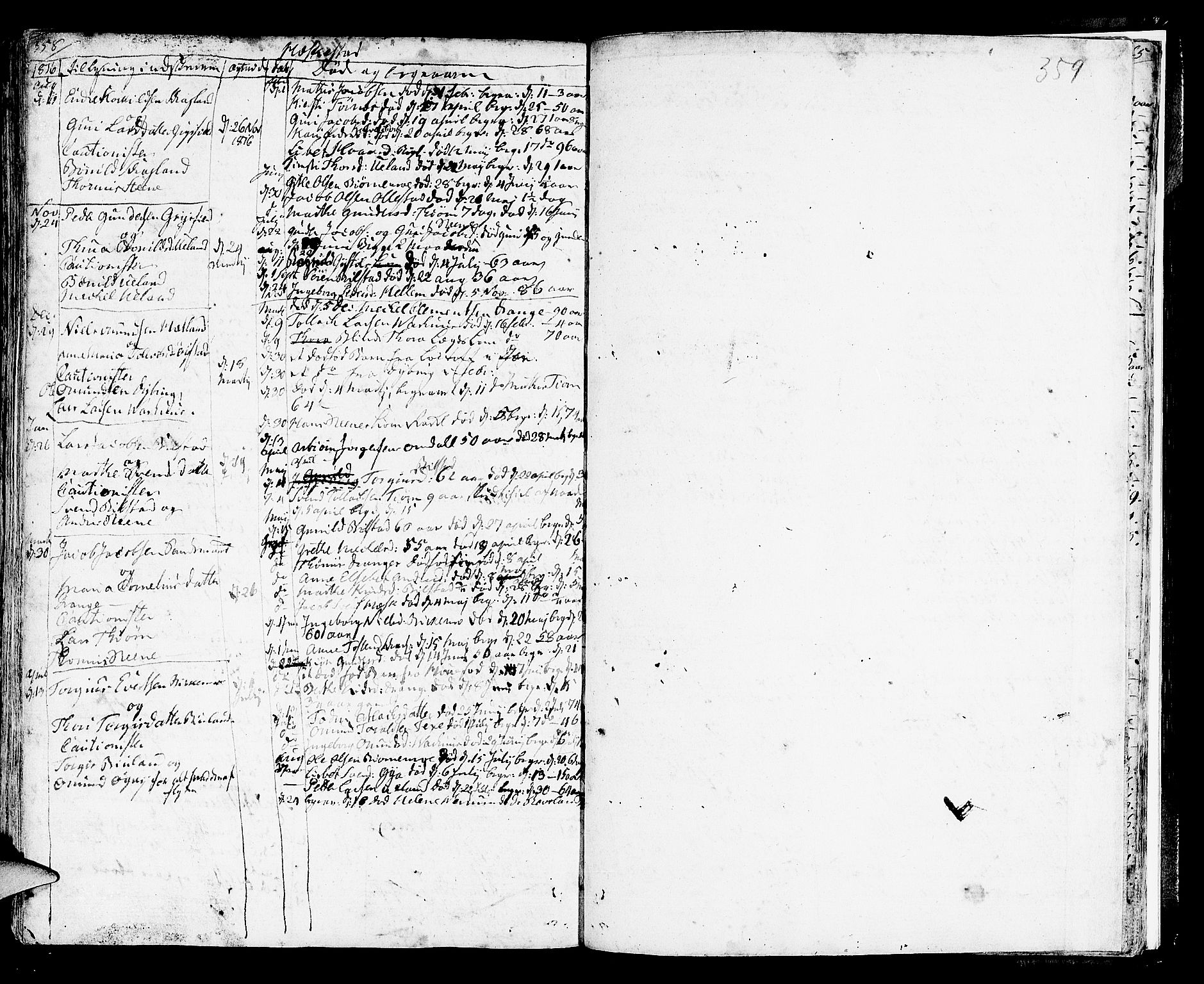 Helleland sokneprestkontor, SAST/A-101810: Parish register (official) no. A 3 /3, 1791-1817, p. 358-359