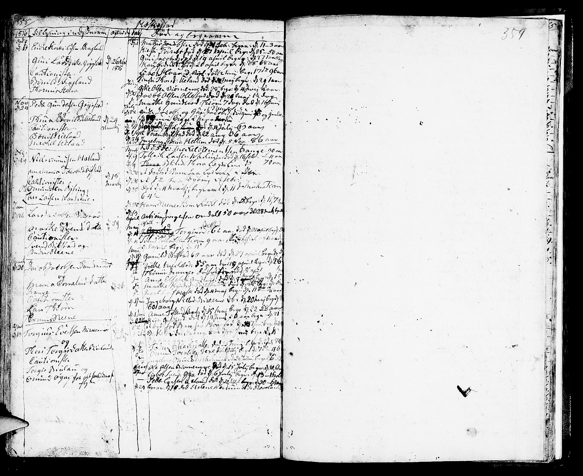 Helleland sokneprestkontor, AV/SAST-A-101810: Parish register (official) no. A 3 /3, 1791-1817, p. 358-359