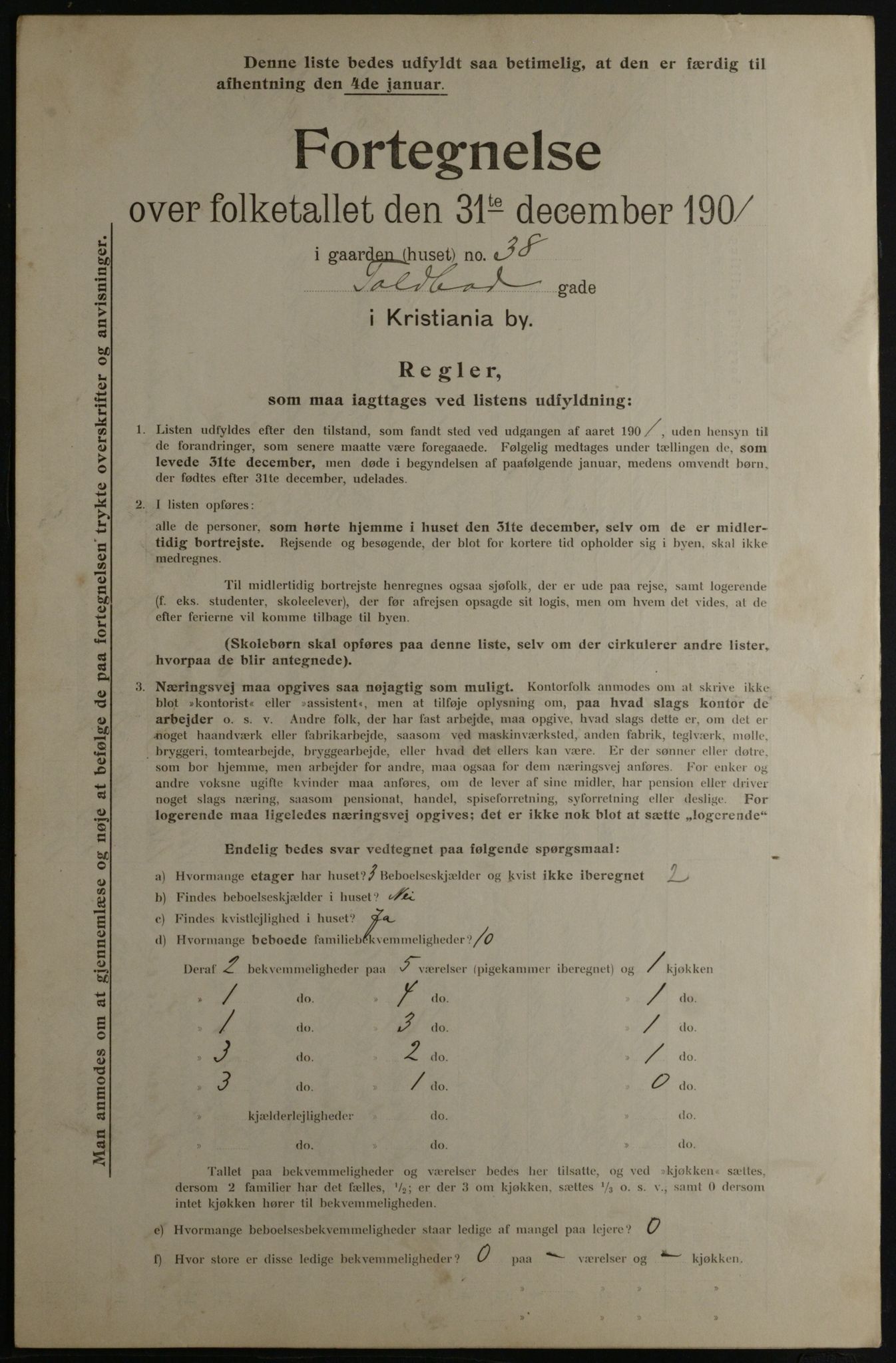 OBA, Municipal Census 1901 for Kristiania, 1901, p. 17380