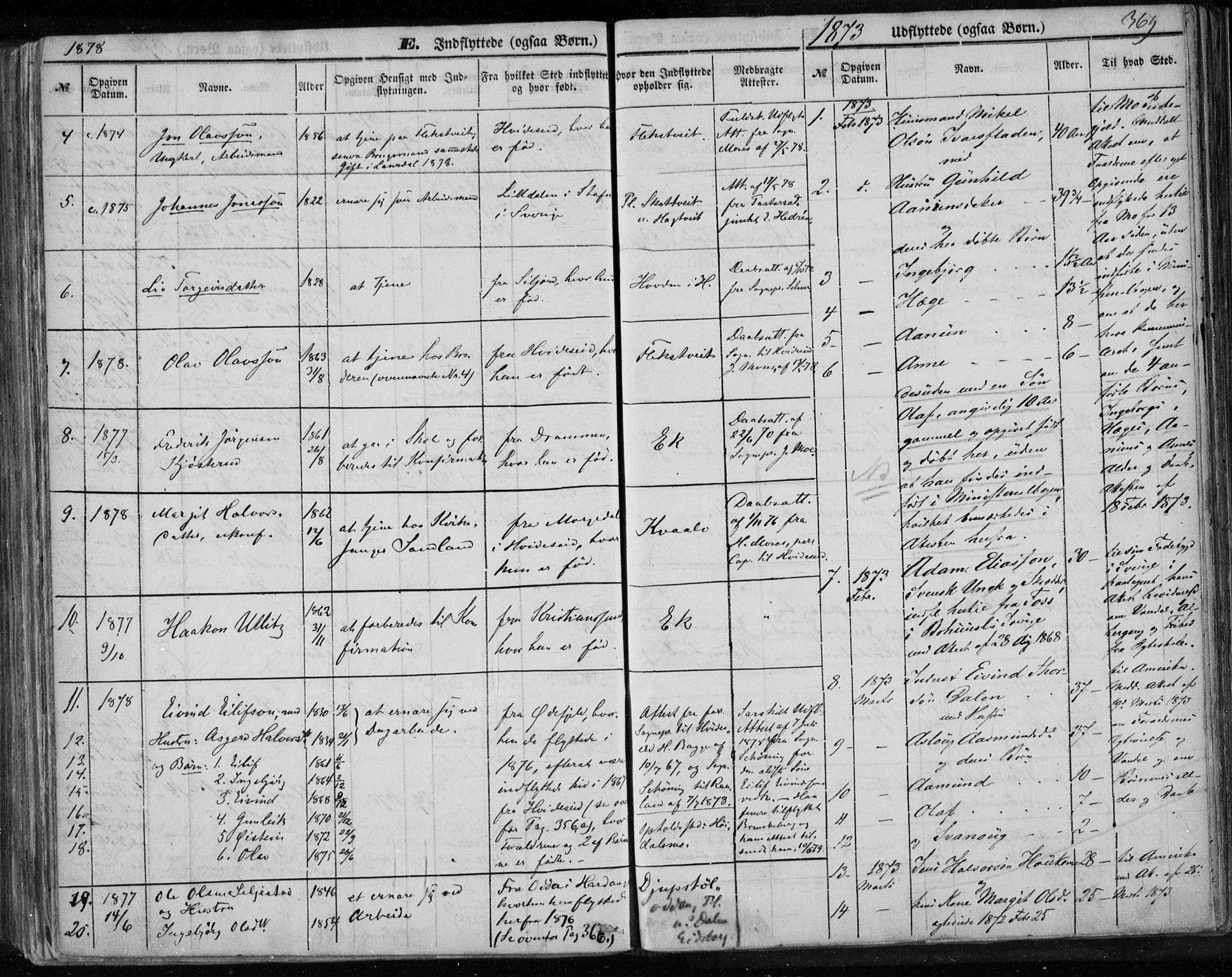 Lårdal kirkebøker, AV/SAKO-A-284/F/Fa/L0006: Parish register (official) no. I 6, 1861-1886, p. 369