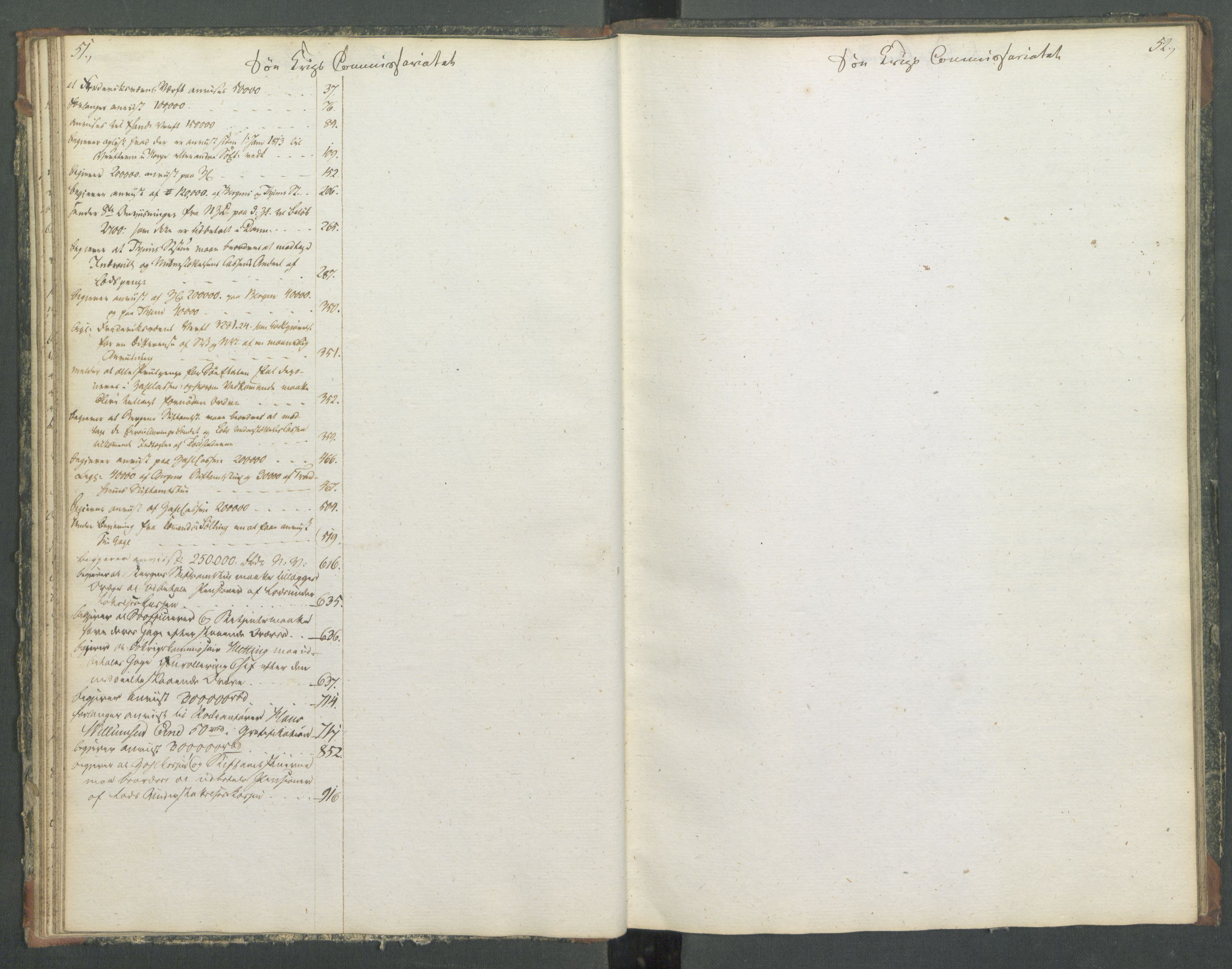 Departementene i 1814, AV/RA-S-3899/Fa/L0014: Bokholderkontoret - Register til journalen, 1814-1815, p. 51-52