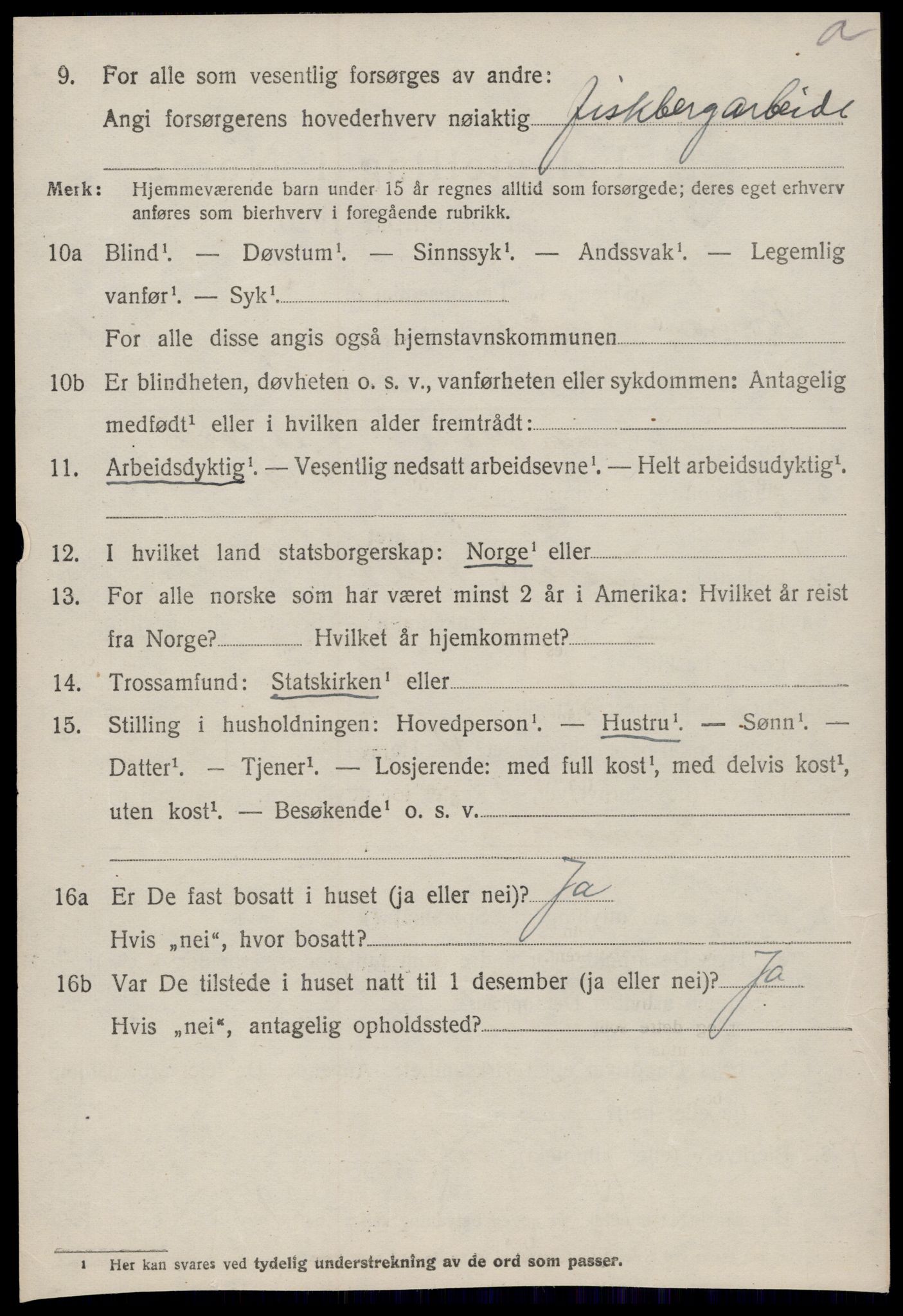 SAT, 1920 census for Bremsnes, 1920, p. 1488