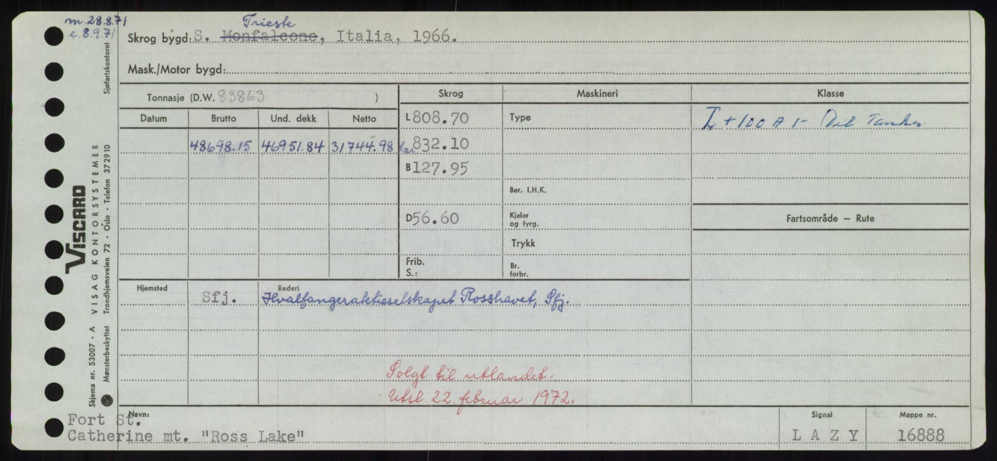 Sjøfartsdirektoratet med forløpere, Skipsmålingen, RA/S-1627/H/Hd/L0031: Fartøy, Rju-Sam, p. 195