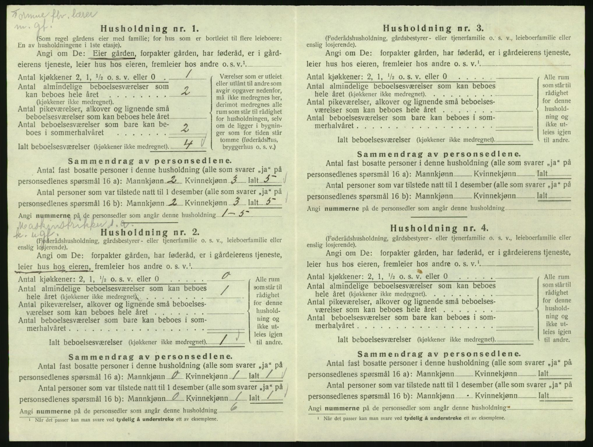 SAK, 1920 census for Åseral, 1920, p. 513