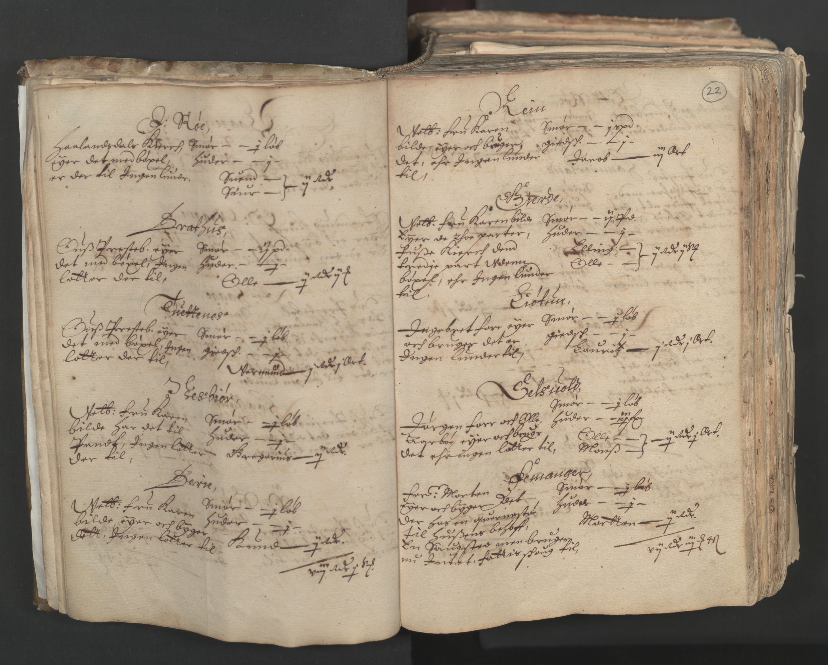Rentekammeret inntil 1814, Realistisk ordnet avdeling, AV/RA-EA-4070/L/L0024/0001: Bergen lagdømme: / [A]: Alminnelig jordebok og skattemanntall (6 dalers kontribusjonsskatt). Sunnhordland, Hardanger, Nordhordland, Voss, Indre Sogn, Ytre Sogn, Sunnfjord, Nordfjord og Sunnmøre fogderi., 1661, p. 21b-22a