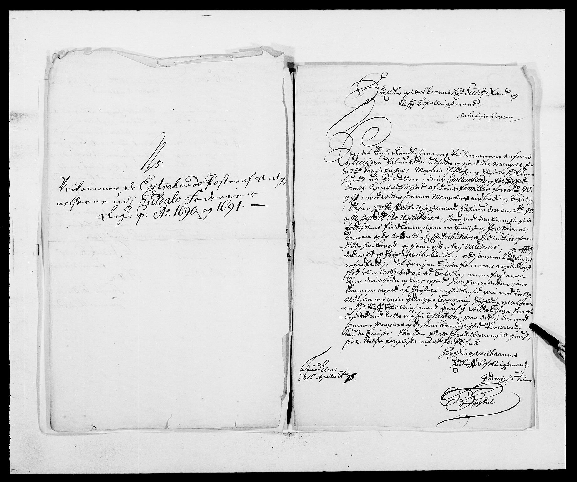 Rentekammeret inntil 1814, Reviderte regnskaper, Fogderegnskap, AV/RA-EA-4092/R59/L3941: Fogderegnskap Gauldal, 1691, p. 290